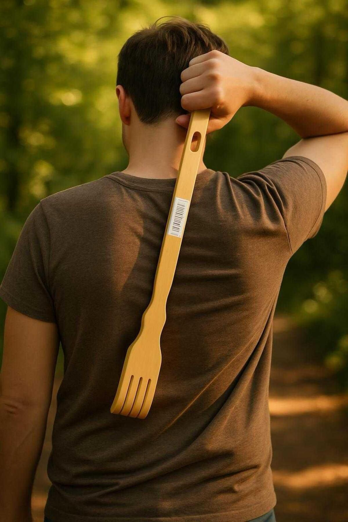 Fahra Natural Ahşap Sırt Kaşıyıcı 47 CM Sırt Kaşıma Aparatı 2 ADET