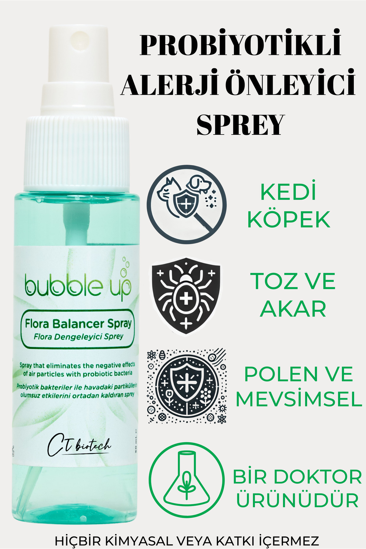 Bubble Up Probiyotikli Alerji Önleyici Sprey (ALERJİDEN HALA KURTULAMADIN MI?)