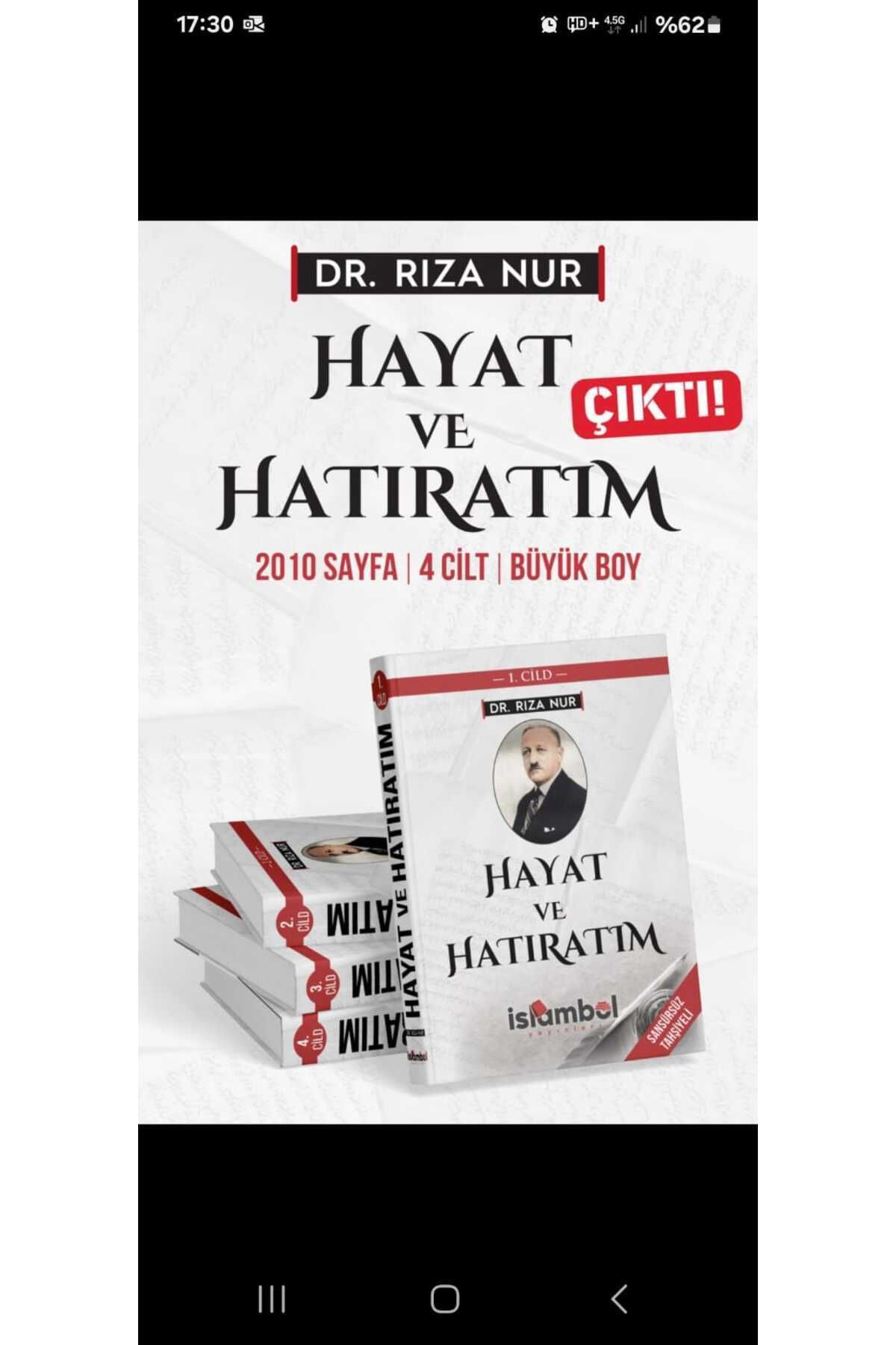 Küresel Kitap Hayat ve Hatıratım 4 Cilt Takım