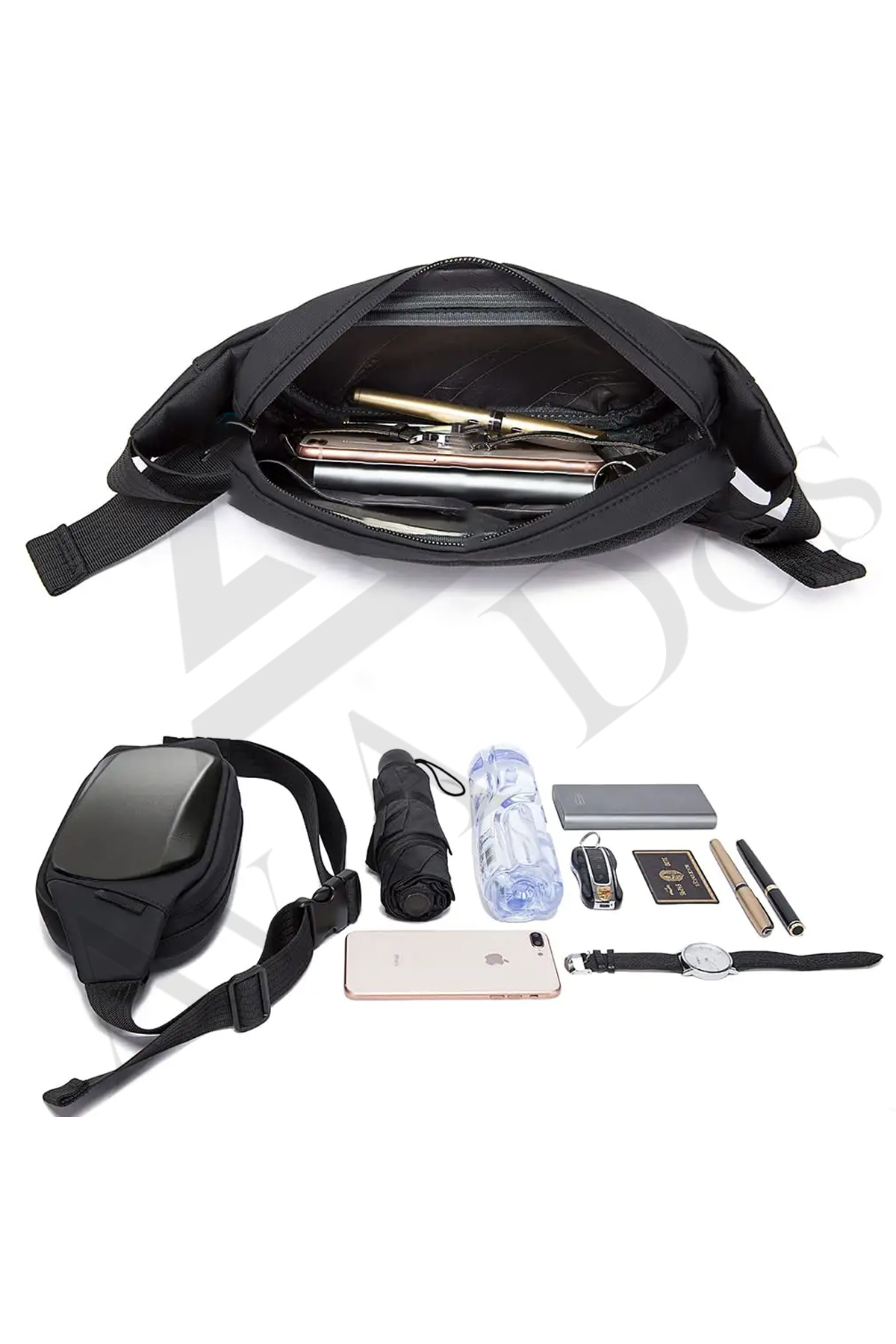 Av A Dos  Unisex Bel Çantası Kabuklu Bel Çanta Suya Dayanıklı Çapraz Göğüs Çantası Bodybag Günlük Spor Yürüyüş - Görsel 5