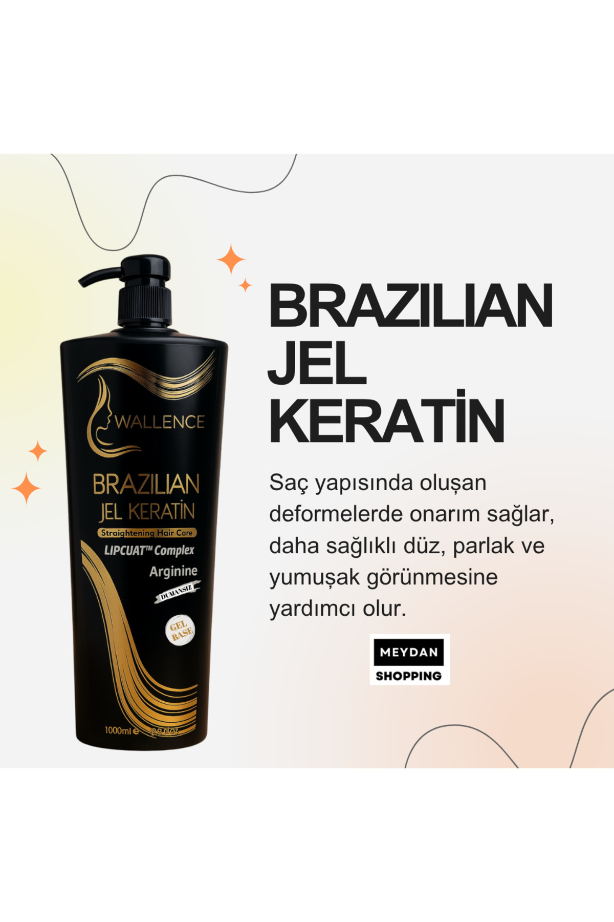 Brezilya Keratin Bakım Terapisi Set Keratin Kalıcı Saç Düzleştirici Brezilya Fönü Keratin & Şampuan — ffgd33129ık — تصویر 2 از 4