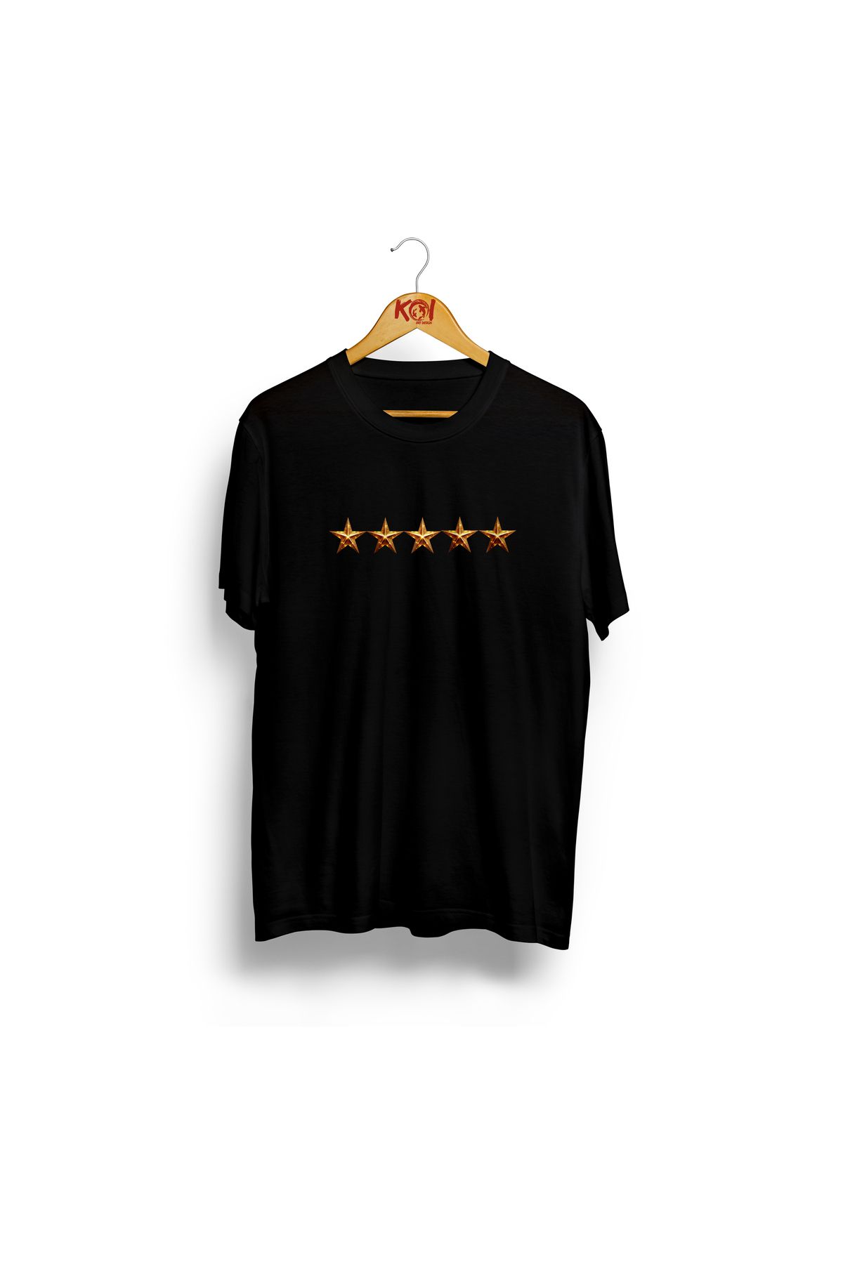 Butik Beş Yıldız Ultras / Erkek Siyah Renk T-Shirt / %100 Pamuk Premium Quality / Regular Fit
