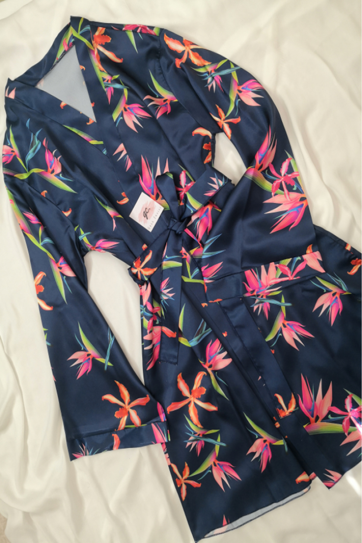 Gece İncisi Çiçekli Gecelik Ve Sabahlık Takım