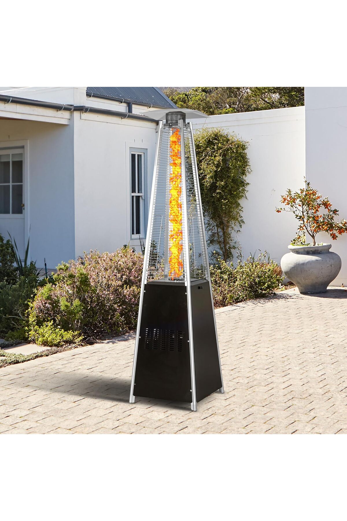 دفاية غاز استيل الفيصلية بشكل هرمي بطول 1.8 متر CM-36465