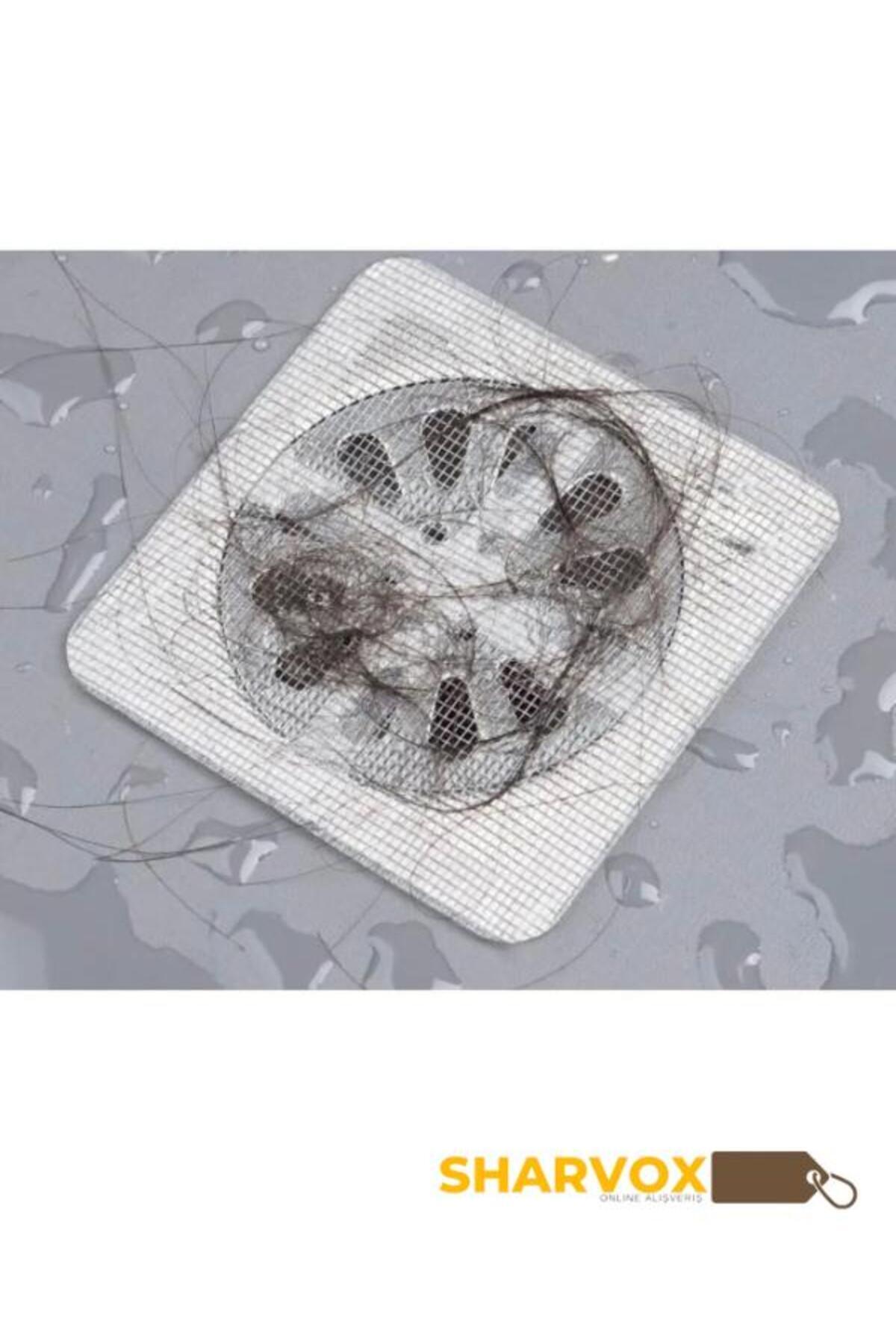 Sharvox 3'LÜ Set Kendinden Yapışkanlı Banyo Gider Kapatıcı Pislik Tutucu Kapağı Çok Amaçlı Çelik Bant