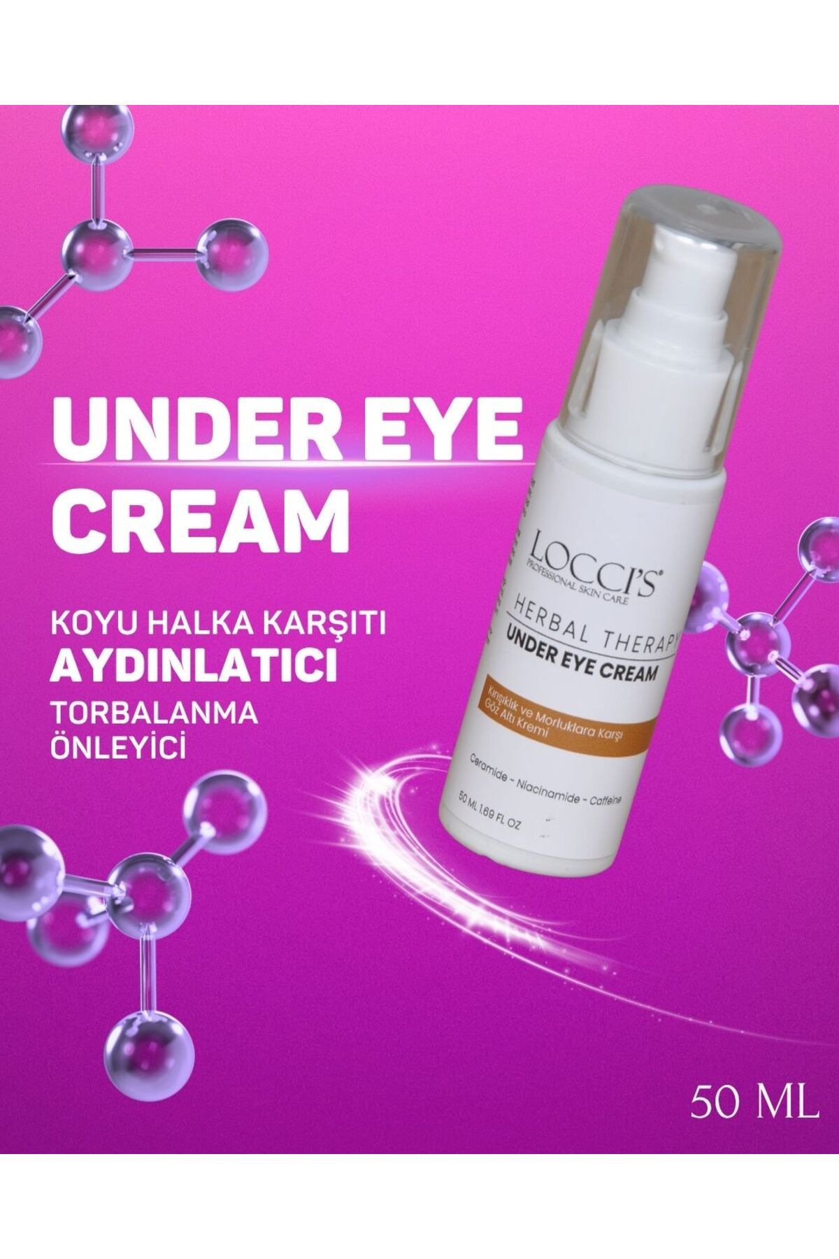 loccis LOCCİ'S Göz Altı Kremi, Göz Altı Morlukları Ve Göz Altı Nemlendirici 50ml