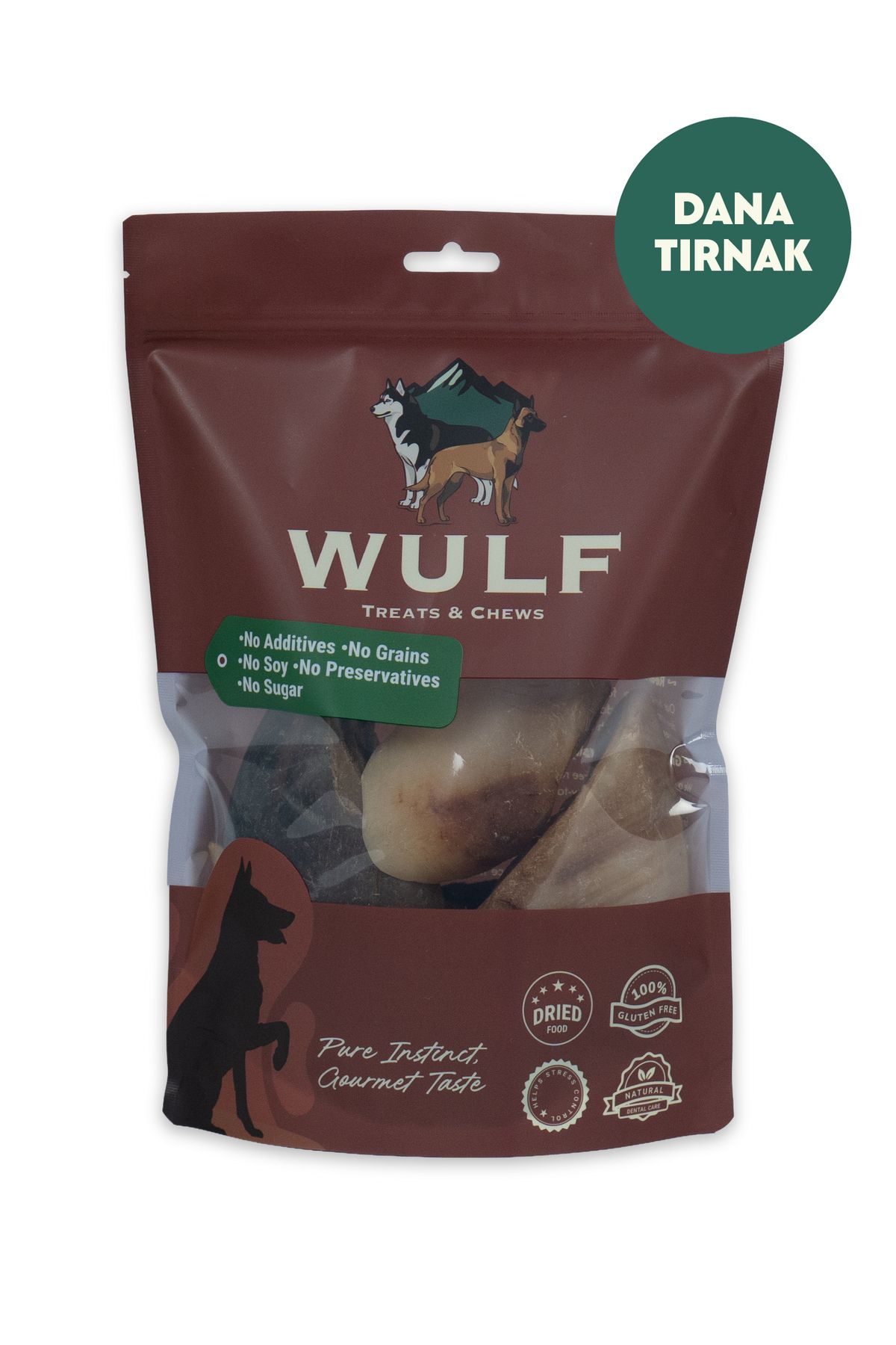 WULF Dana Tırnak %100 Doğal Köpek Ödül Maması