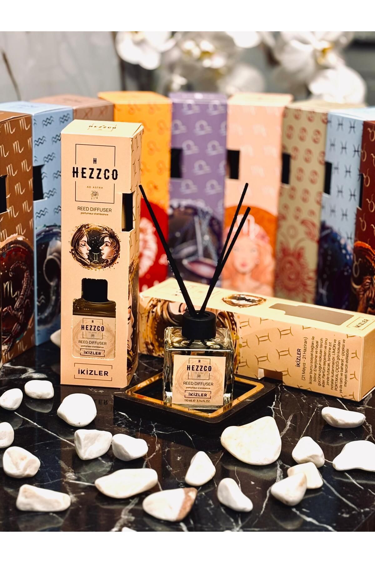 HEZZCO İKİZLER BURCU – BAMBU ÇUBUKLU ODA KOKUSU (110 ml)