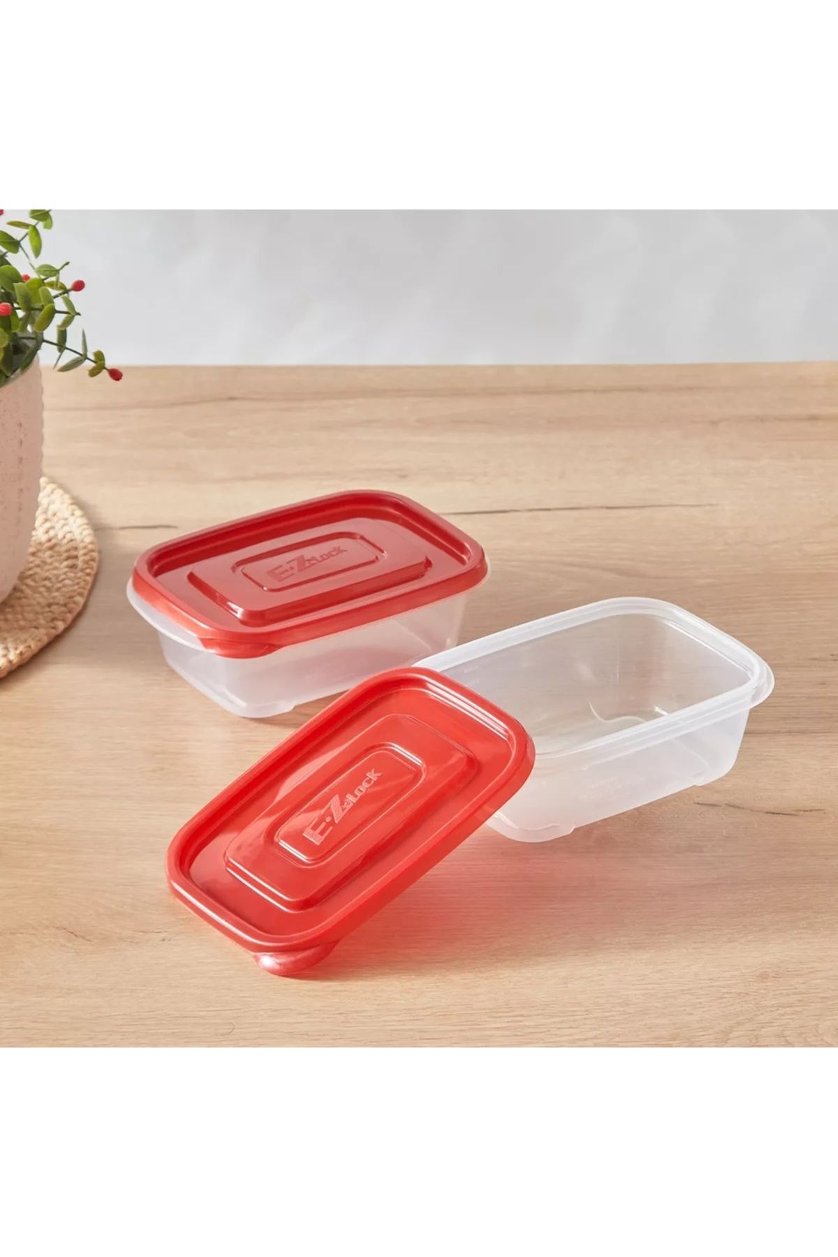 locknlock-EzLock Rectangle Container Set - 520ml (Set of 2) 4