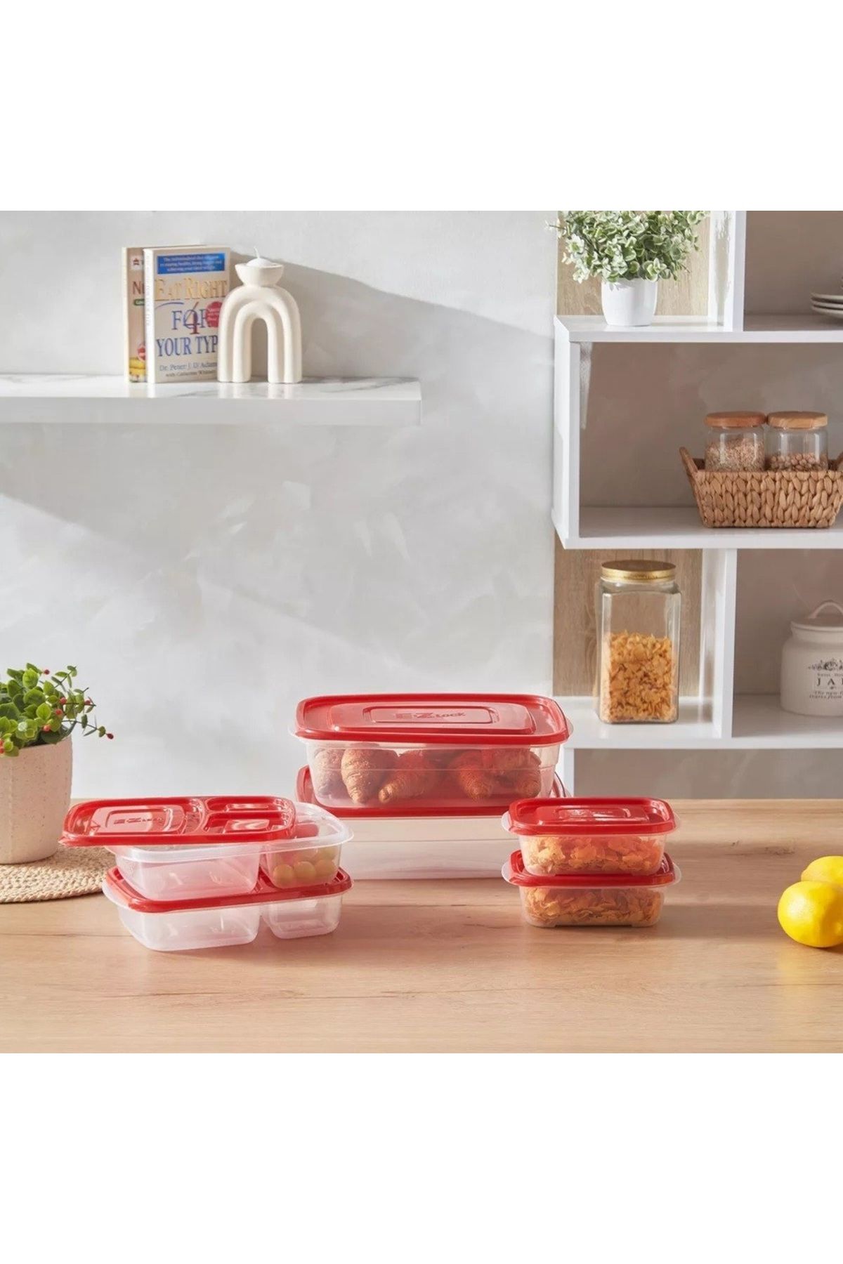 locknlock-EzLock Rectangle Container Set - 260ml (Set of 2) 4