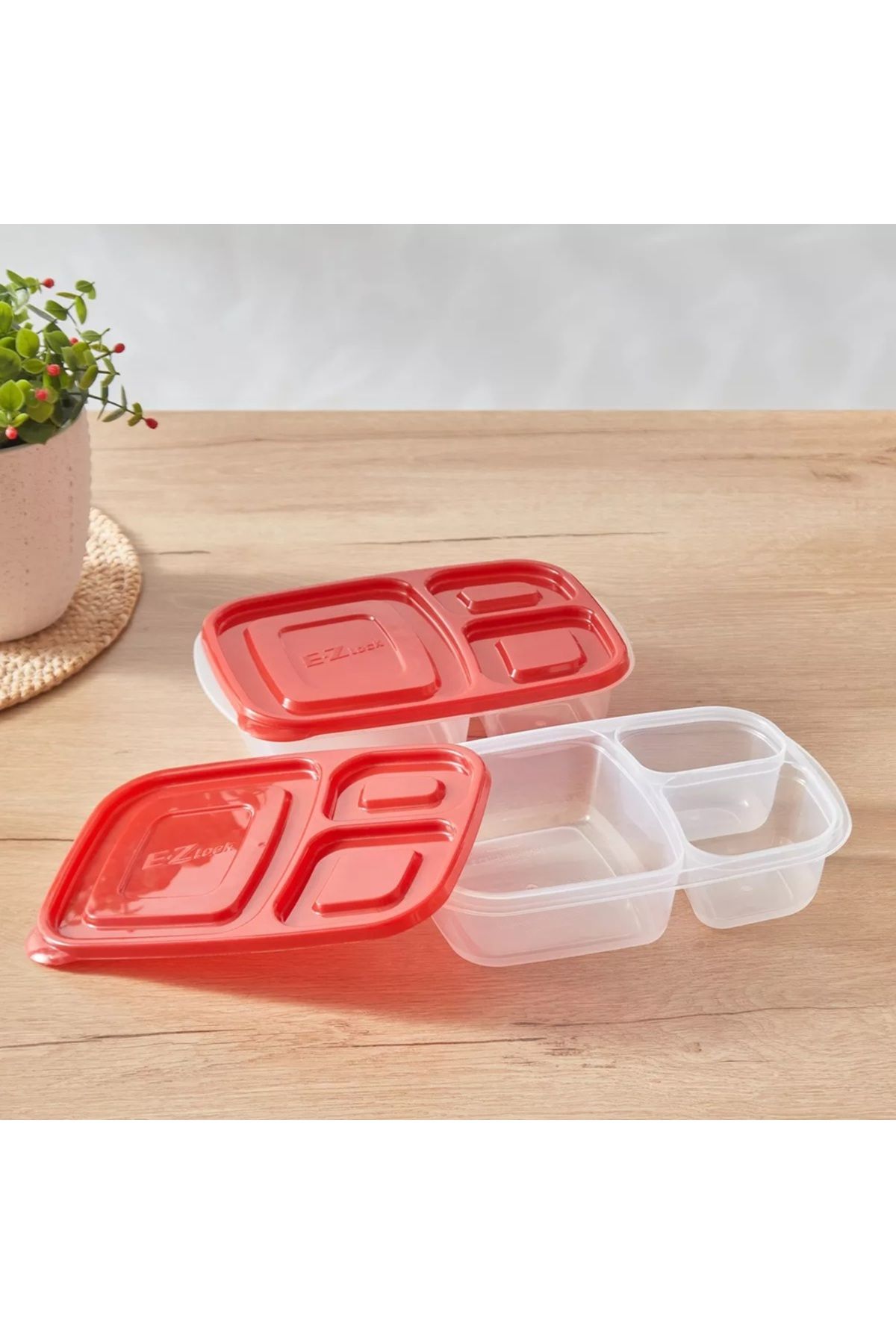locknlock-EzLock Rectangle Container Set - 965ml (Set of 2) 4