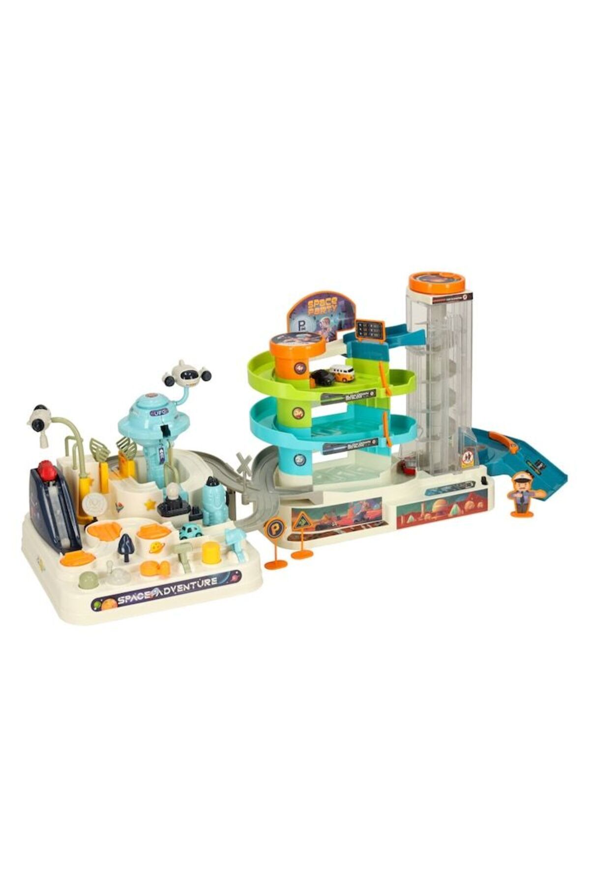 indiggo-Set de Joaca Pista si Super Parcare Electrica 5 Etaje SPACE PARTY XXL 3