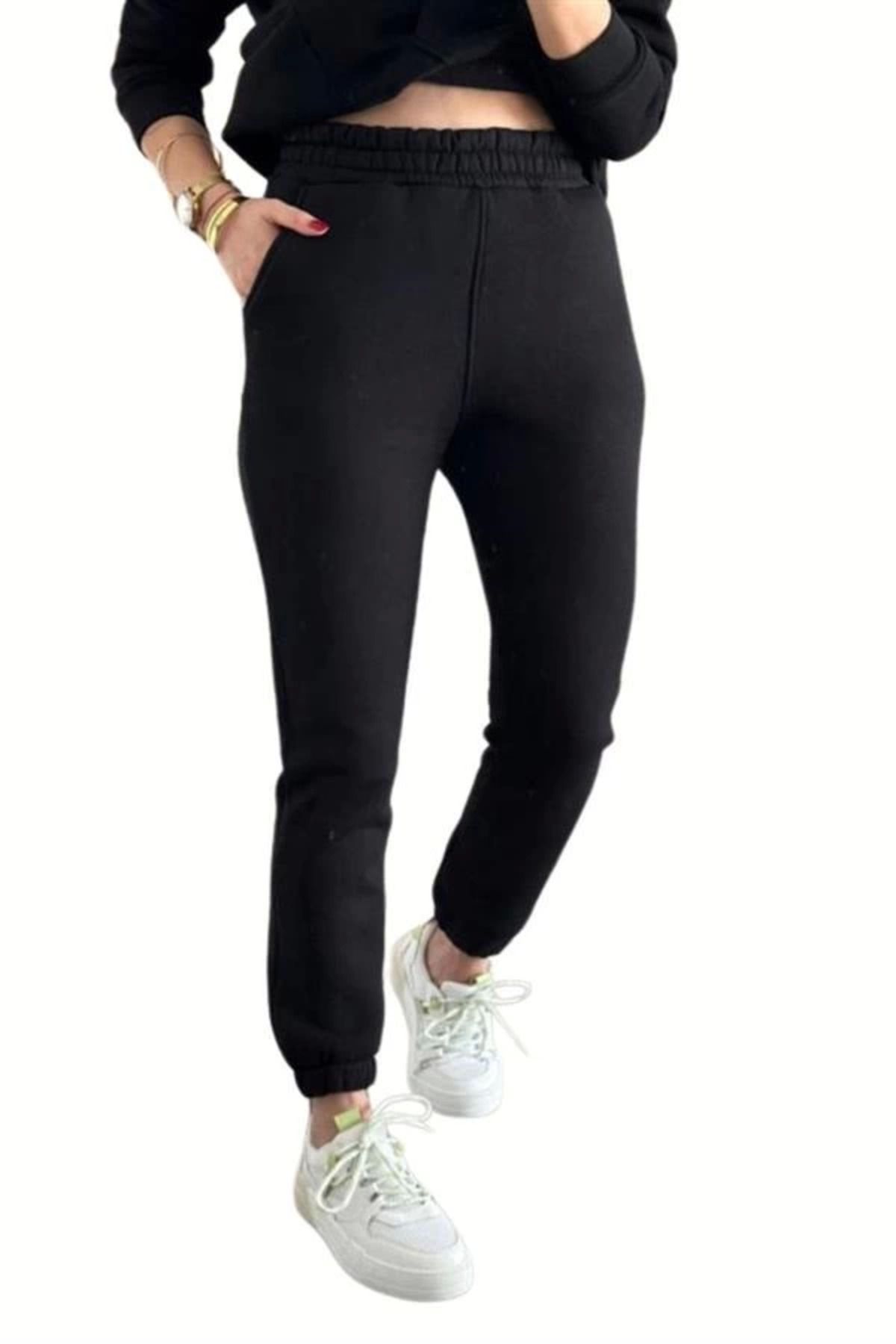 ALFA AKSESUAR 03 Jogger 3 İplik Şardonlu Cepli Tek Alt