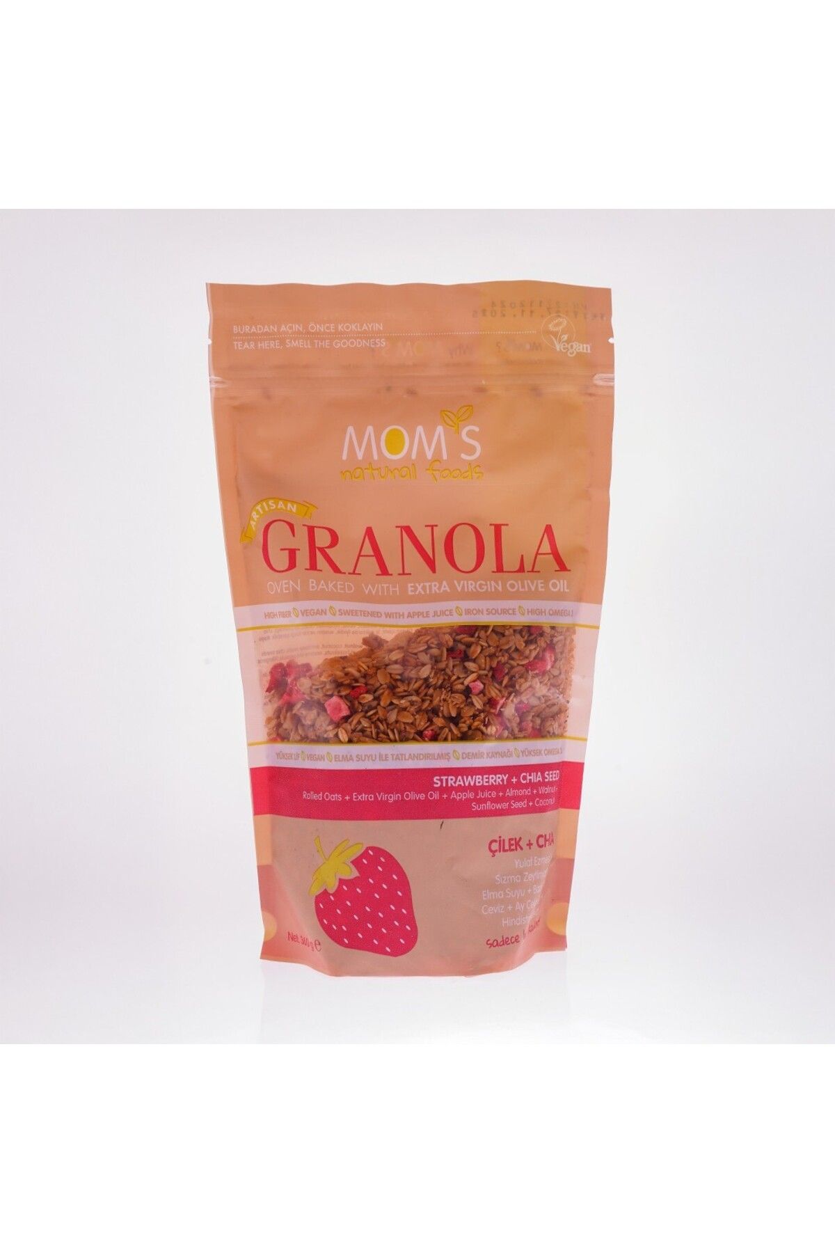 Mom's MOMS ÇİLEK CHIA GRANOLA 360 GR