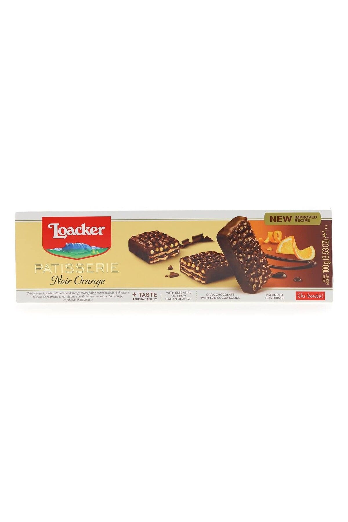 Loacker GRAN PATISSERIE NOIR ORANGE 100 GR