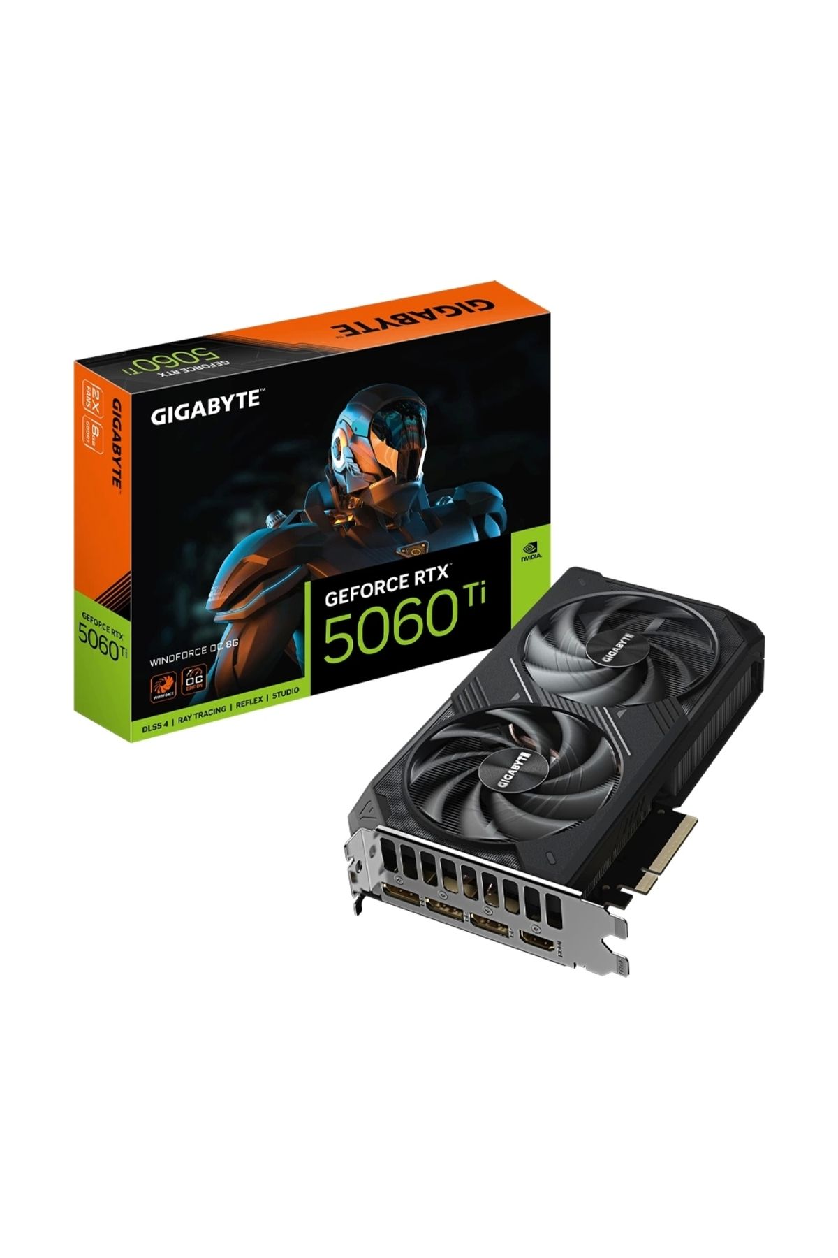Gigabyte GeForce RTX 5060 Ti Windforce OC 8GB DLSS 4 128 Bit GDDR7 Ekran Kartı