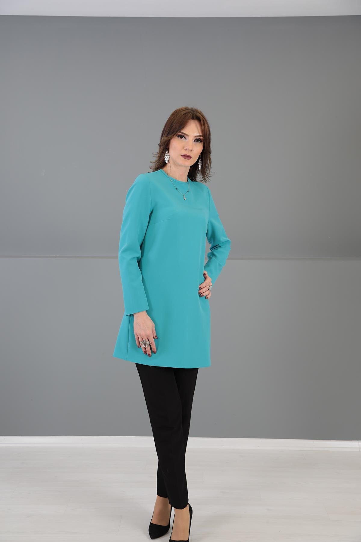 ÖNDER ÖZSOY-Sleeve Underwear-turquoise 7