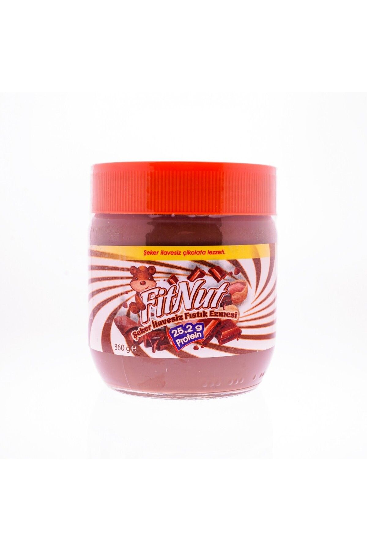 FitNut ŞEKER İLAVESİZ ÇİKOLATALI FISTIK EZMESİ 360 GR