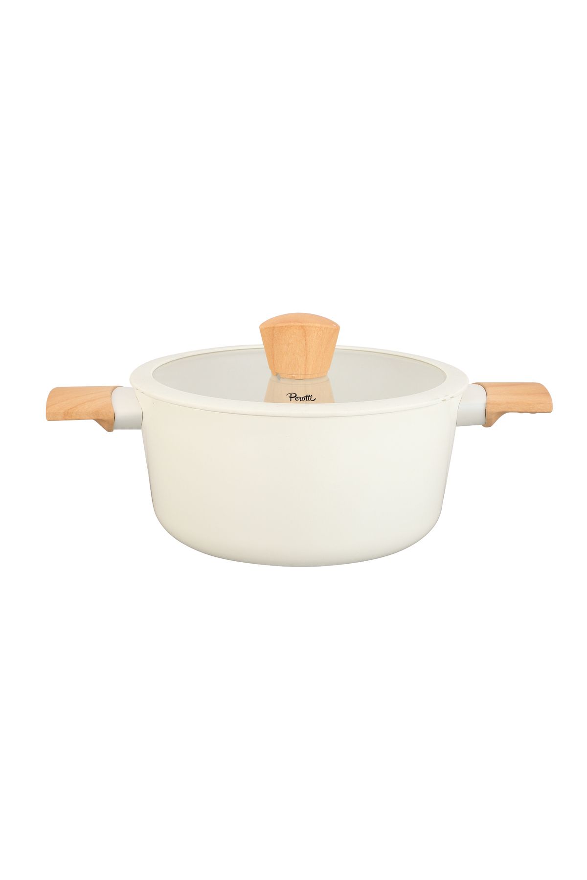 Perotti Danish Cook Beige İndüksiyon Tabanlı Derin Tencere 24 cm