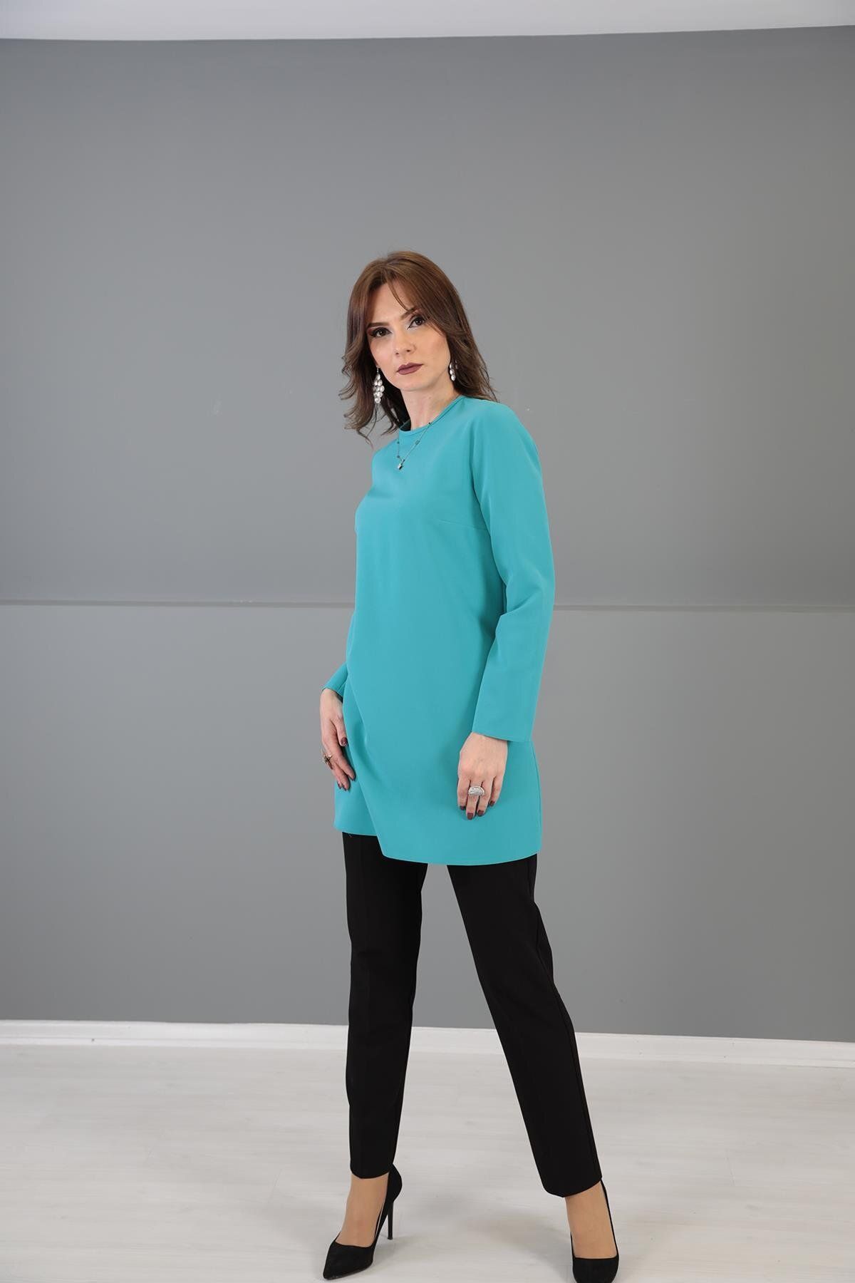 ÖNDER ÖZSOY-Sleeve Underwear-turquoise 6
