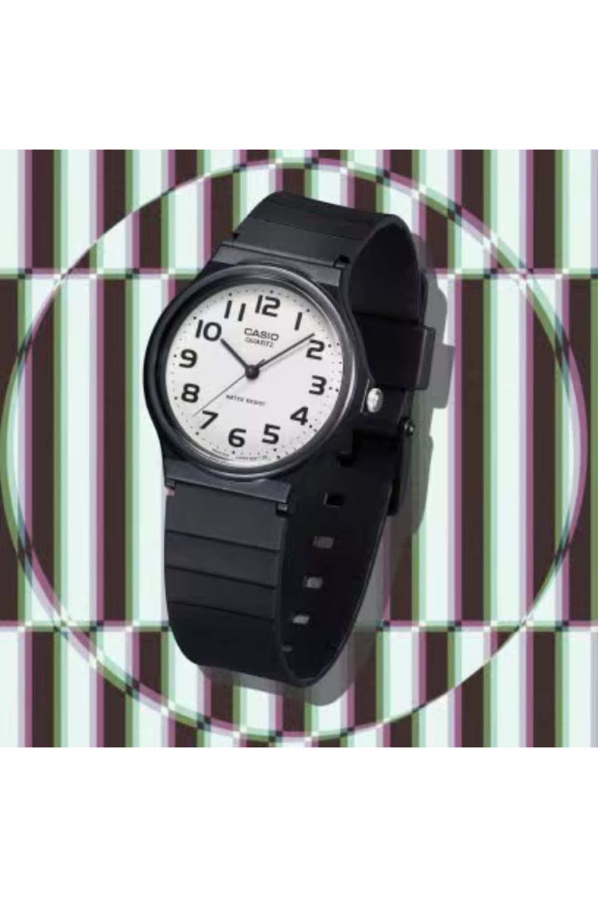 Casio-ساعة كاسيو للرجال بمينا أبيض تناظرية - MQ-24-7B2LDF 2