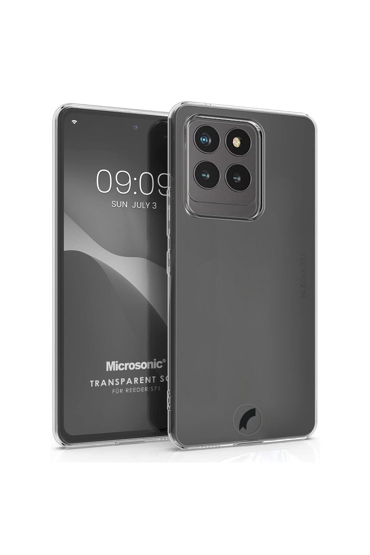Microsonic Reeder S71 Kılıf Transparent Soft Şeffaf