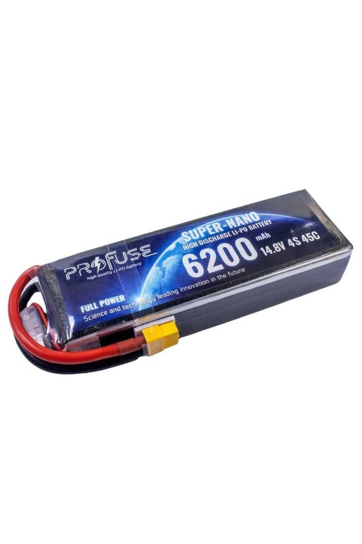Profuse 14.8V 4S Lipo Pil-Batarya 6200mAh 45C