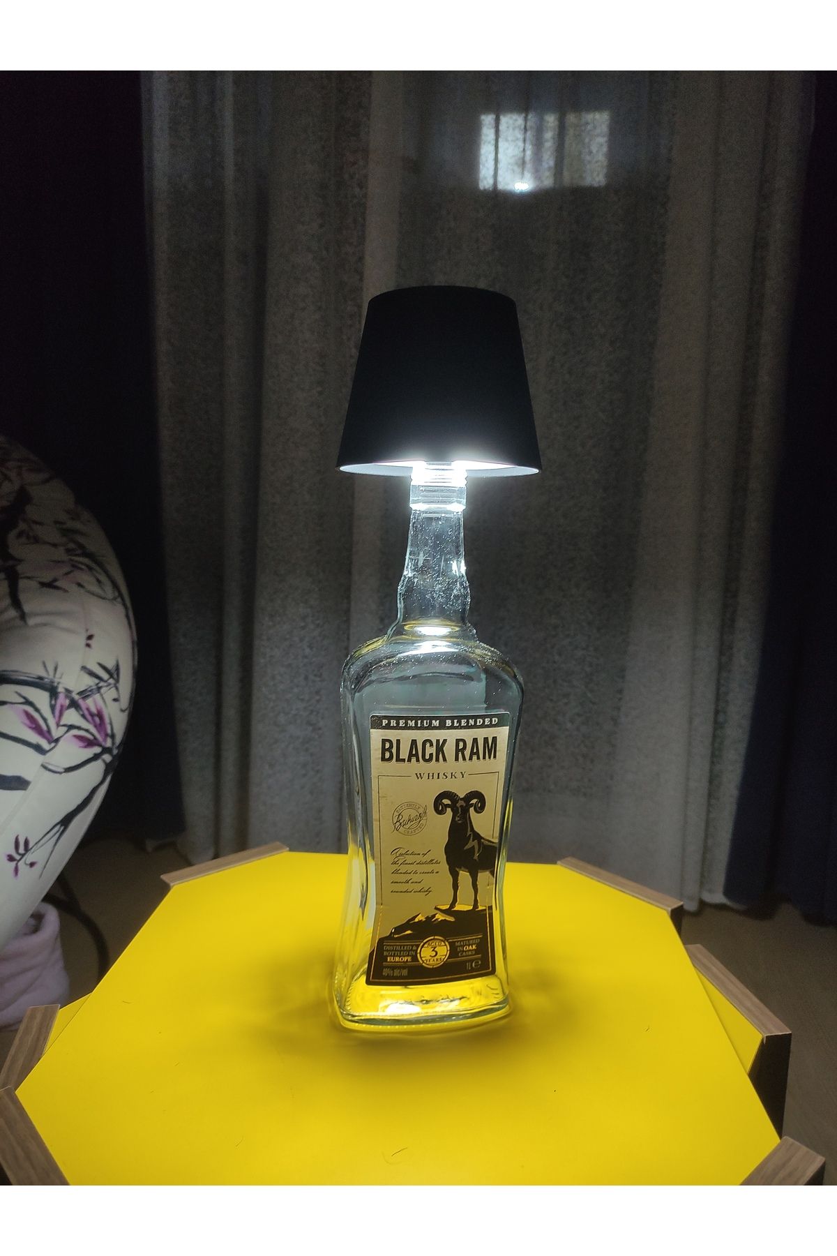 Hobby Dizayn Özel Tasarım Abajur , 3 Kademeli Dokunmatik , USB Girişli Şarj Edilebilir