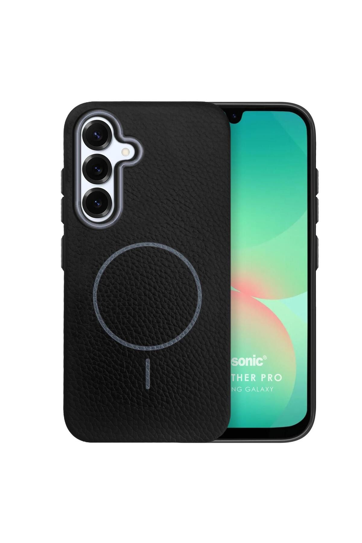 Microsonic Samsung Galaxy A26 Kılıf MagLeather Pro Siyah