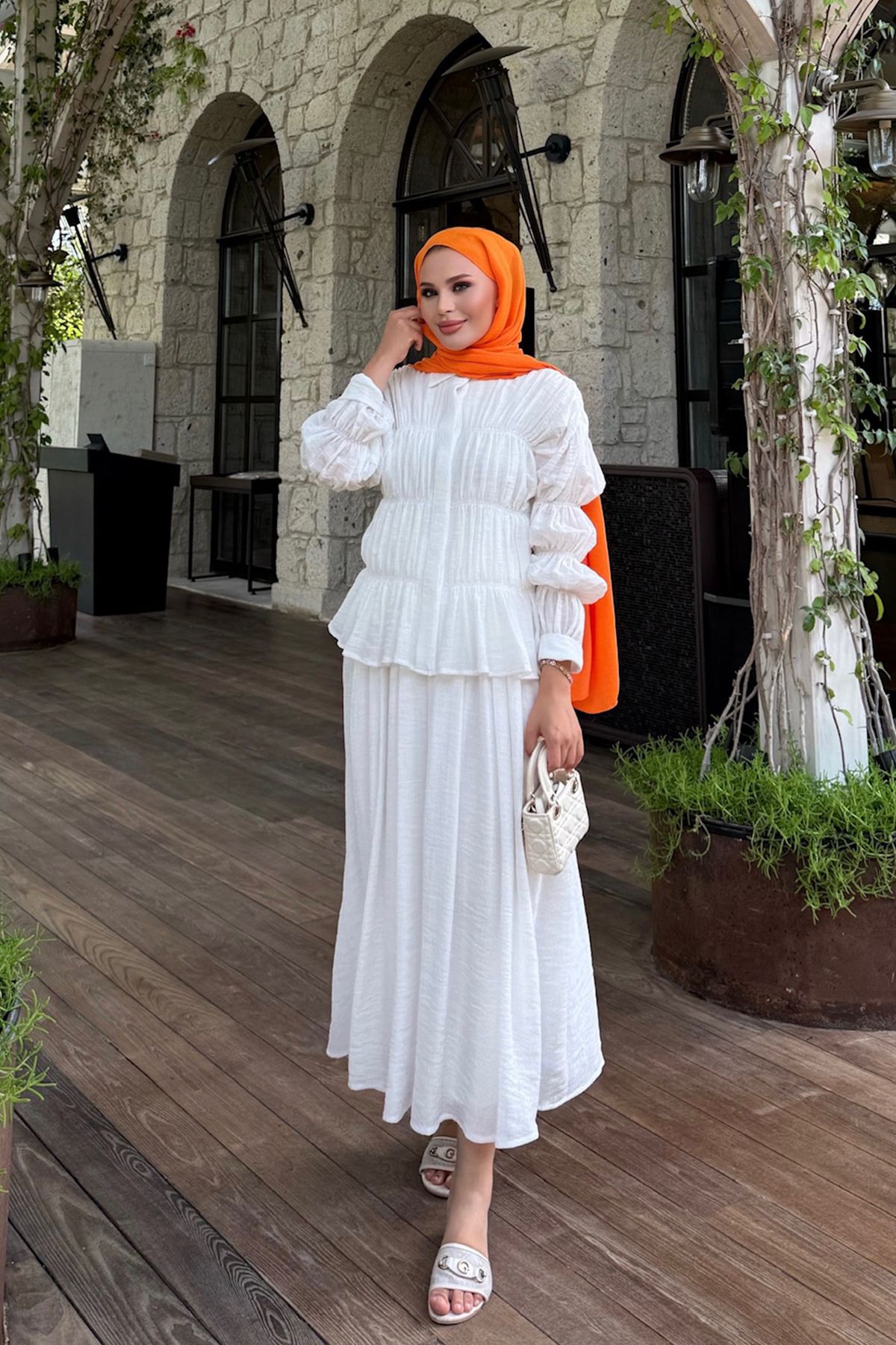 NAGE COLLECTION ŞIK KADIN PERİ ETEKLİ TEKIM