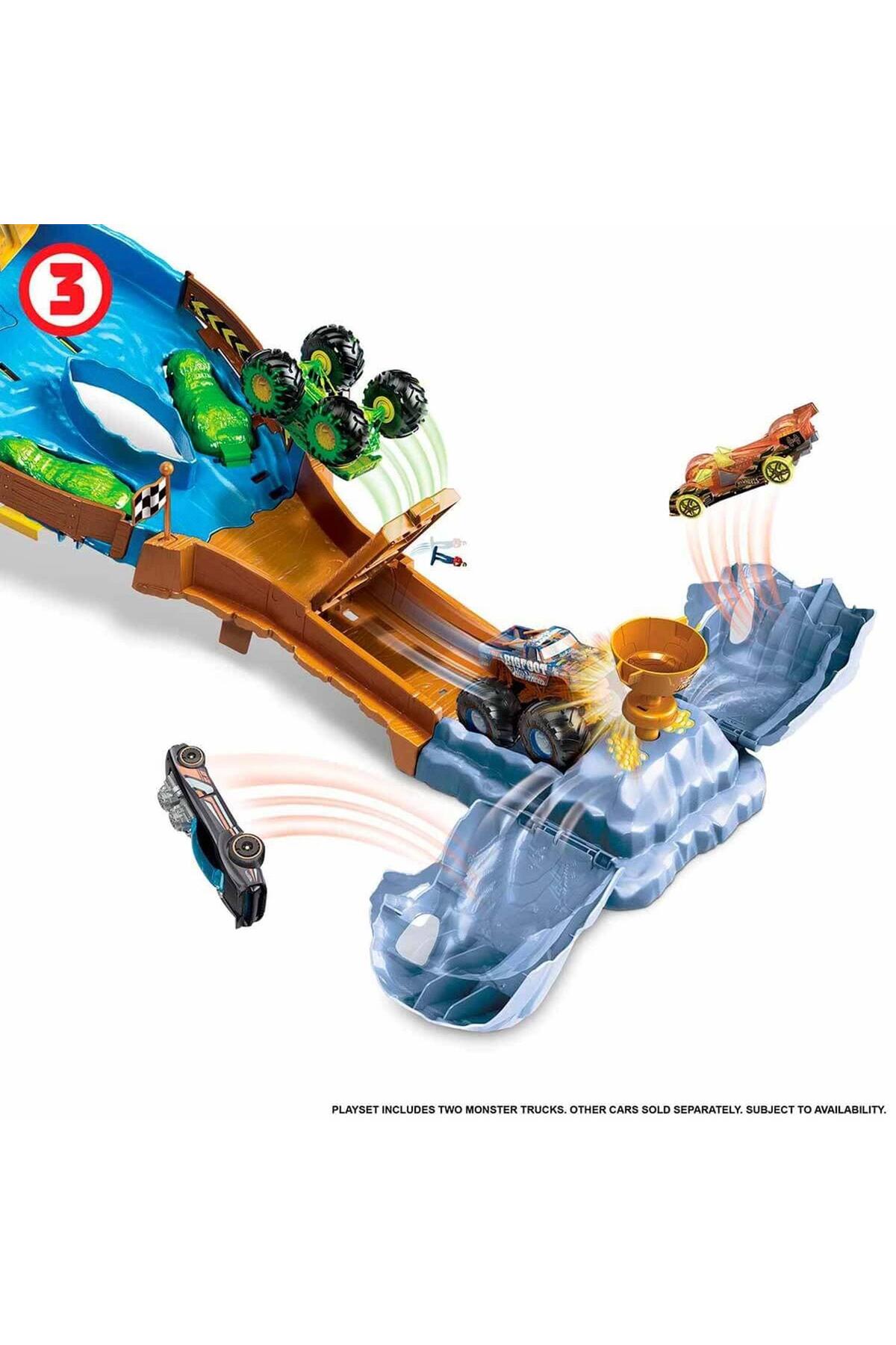 HOT WHEELS ® Monster Trucks Heyecanlı Yarışlar Oyun Seti | HGV12 fotoğrafı 4 (önizleme)