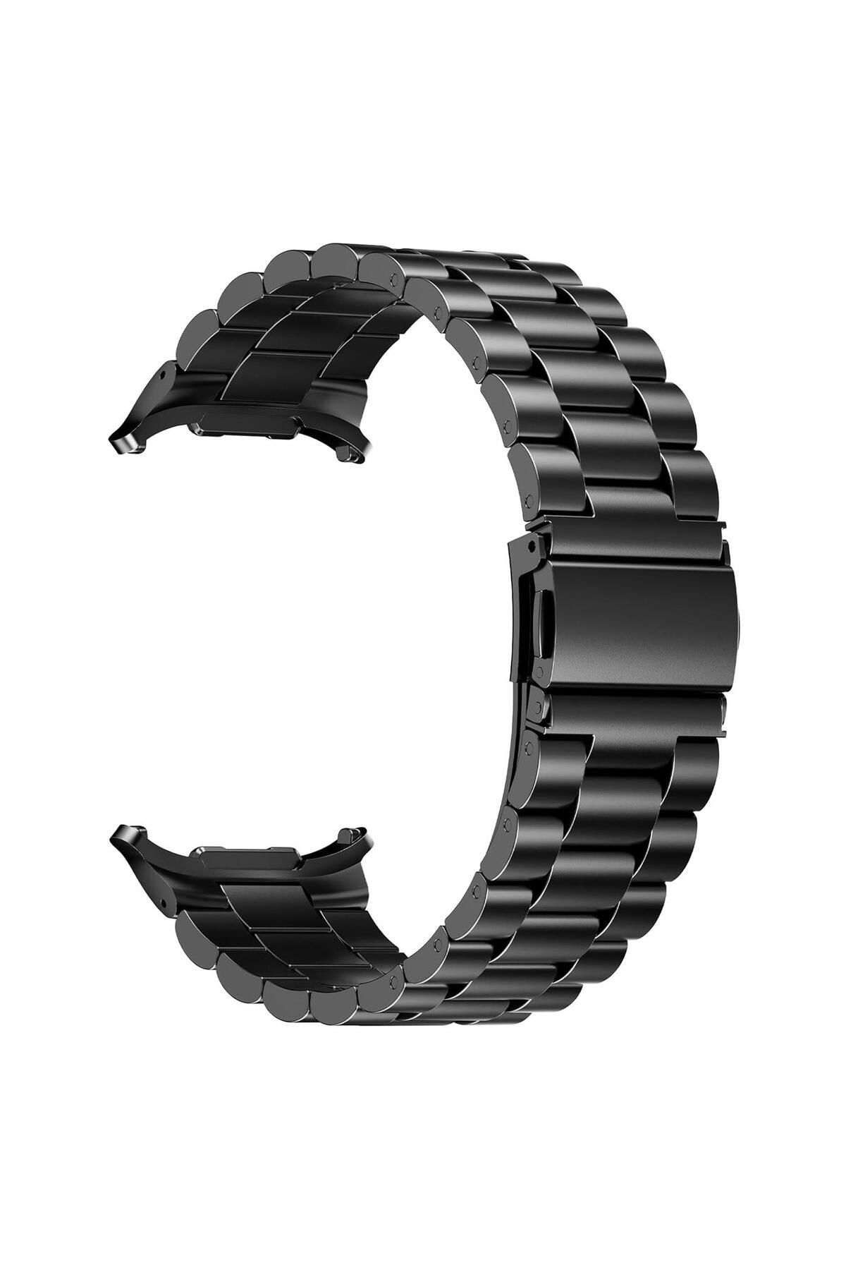 Microsonic Samsung Galaxy Watch Ultra Metal Stainless Steel Kordon Siyah