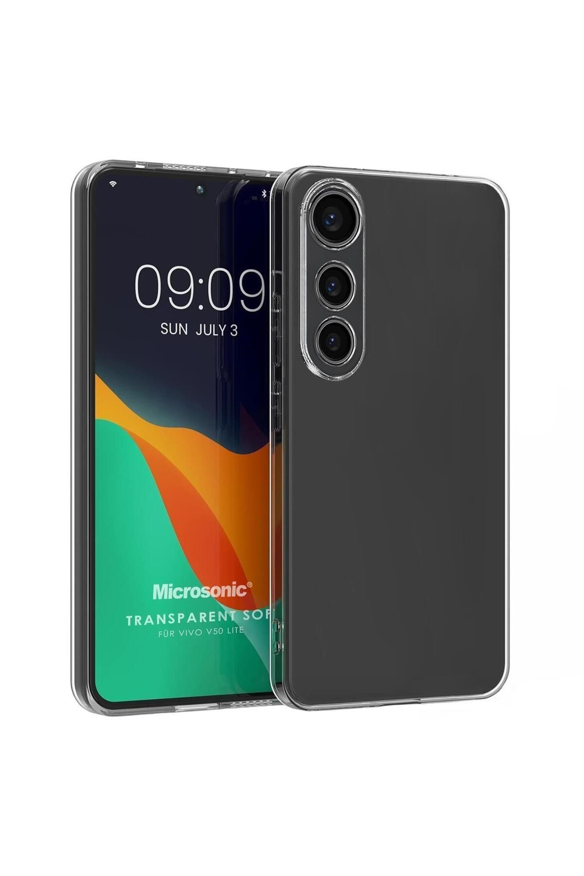 Microsonic Vivo V50 Lite 5G Kılıf Transparent Soft Şeffaf
