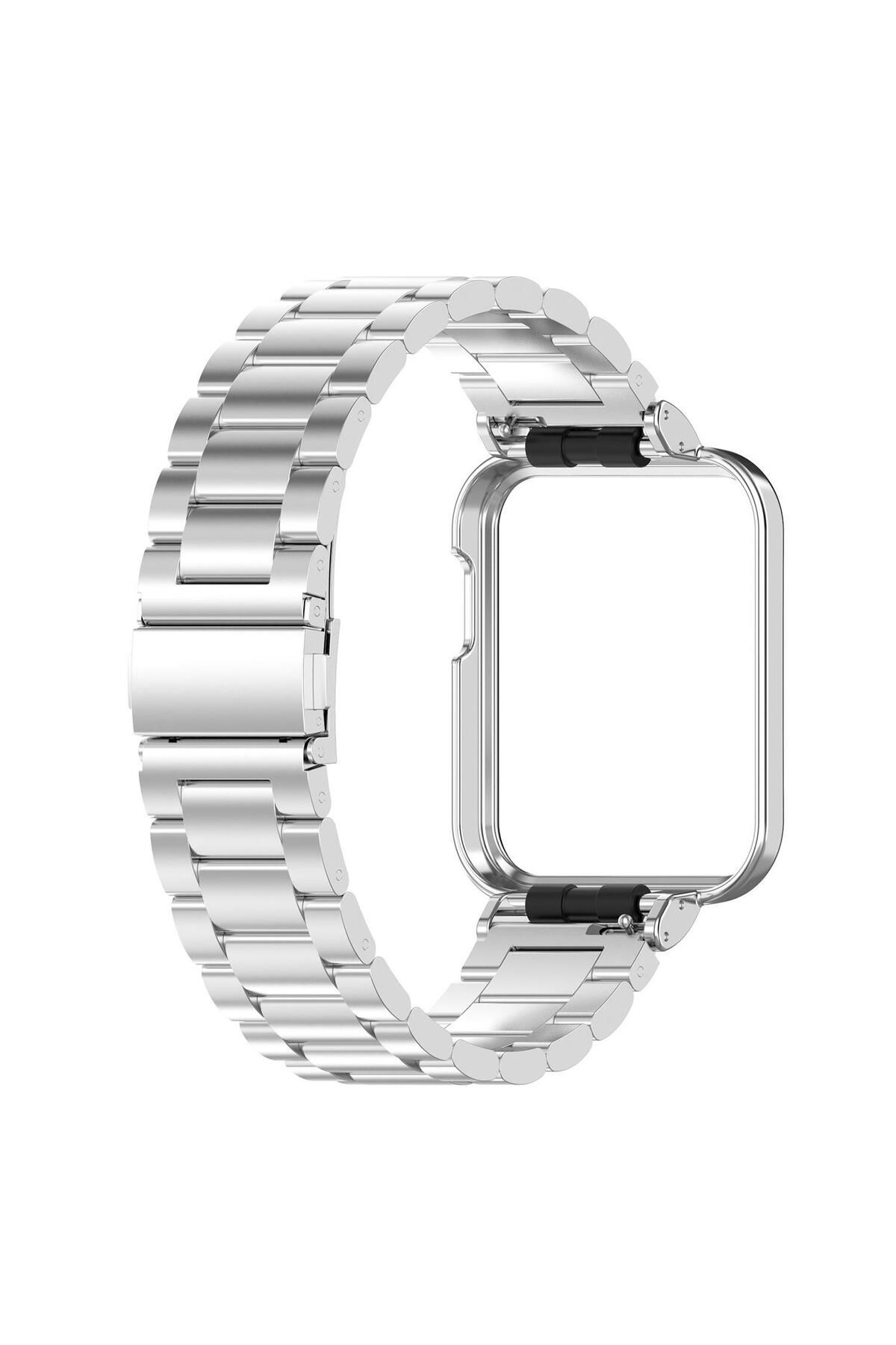 Microsonic Xiaomi Poco Watch Metal Stainless Steel Kordon Gümüş