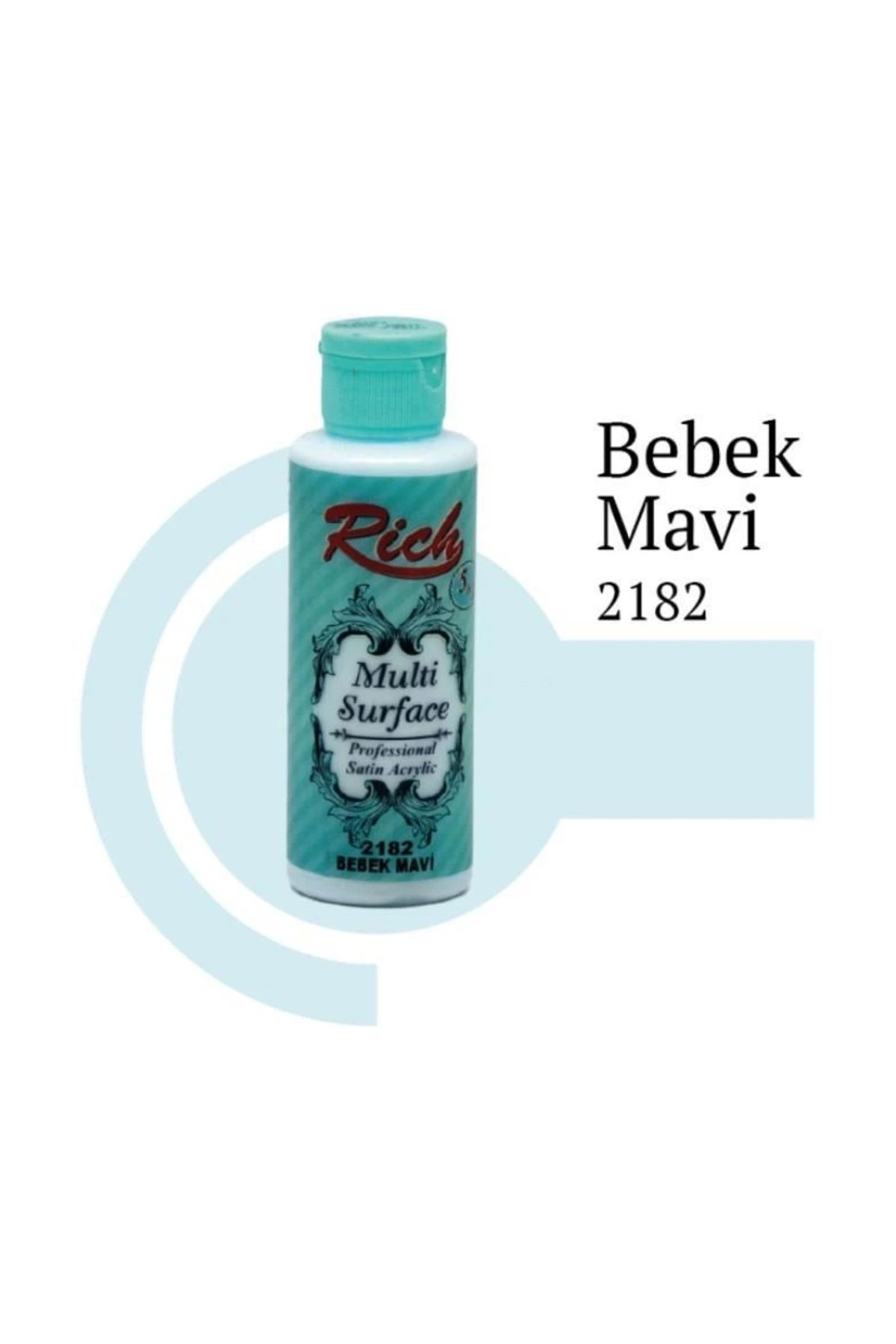 minaydan Rich Multi Surface 2182 Bebek Mavi Akrilik Boya 120 cc