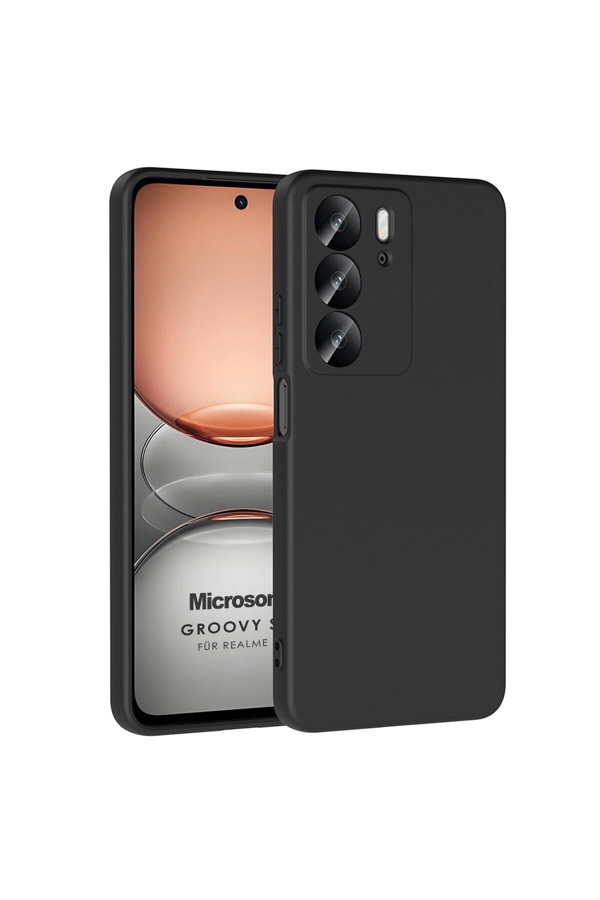 Microsonic Realme C75 Kılıf Groovy Soft Siyah