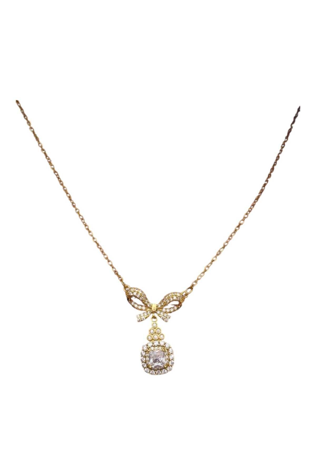 Butik Çelik Gold Kolye 45 Cm - Zarif ve Şık Tasarım