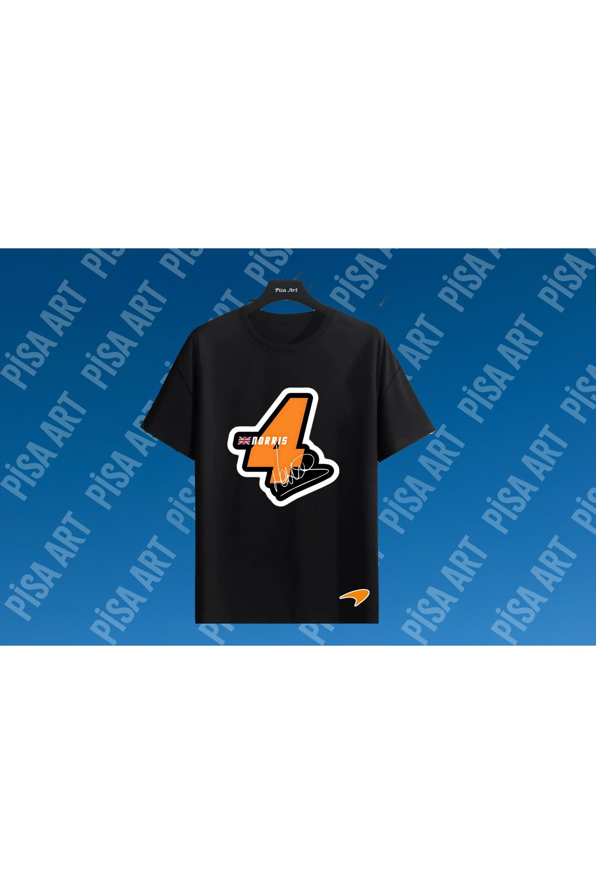 Pisa Art MCLAREN X L.NORRİS 4 ÖZEL TASARIM UNISEX T-SHIRT