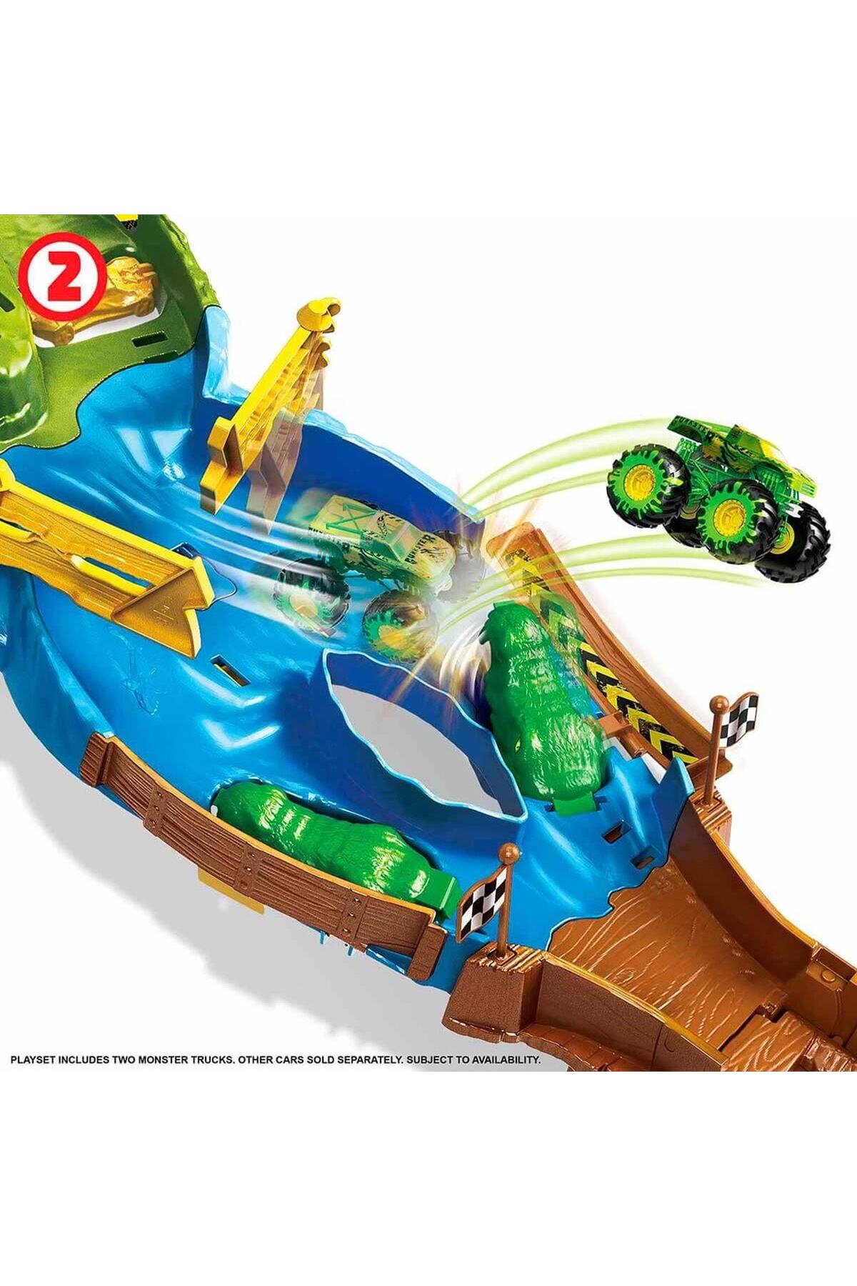 HOT WHEELS ® Monster Trucks Heyecanlı Yarışlar Oyun Seti | HGV12 fotoğrafı 6 (önizleme)