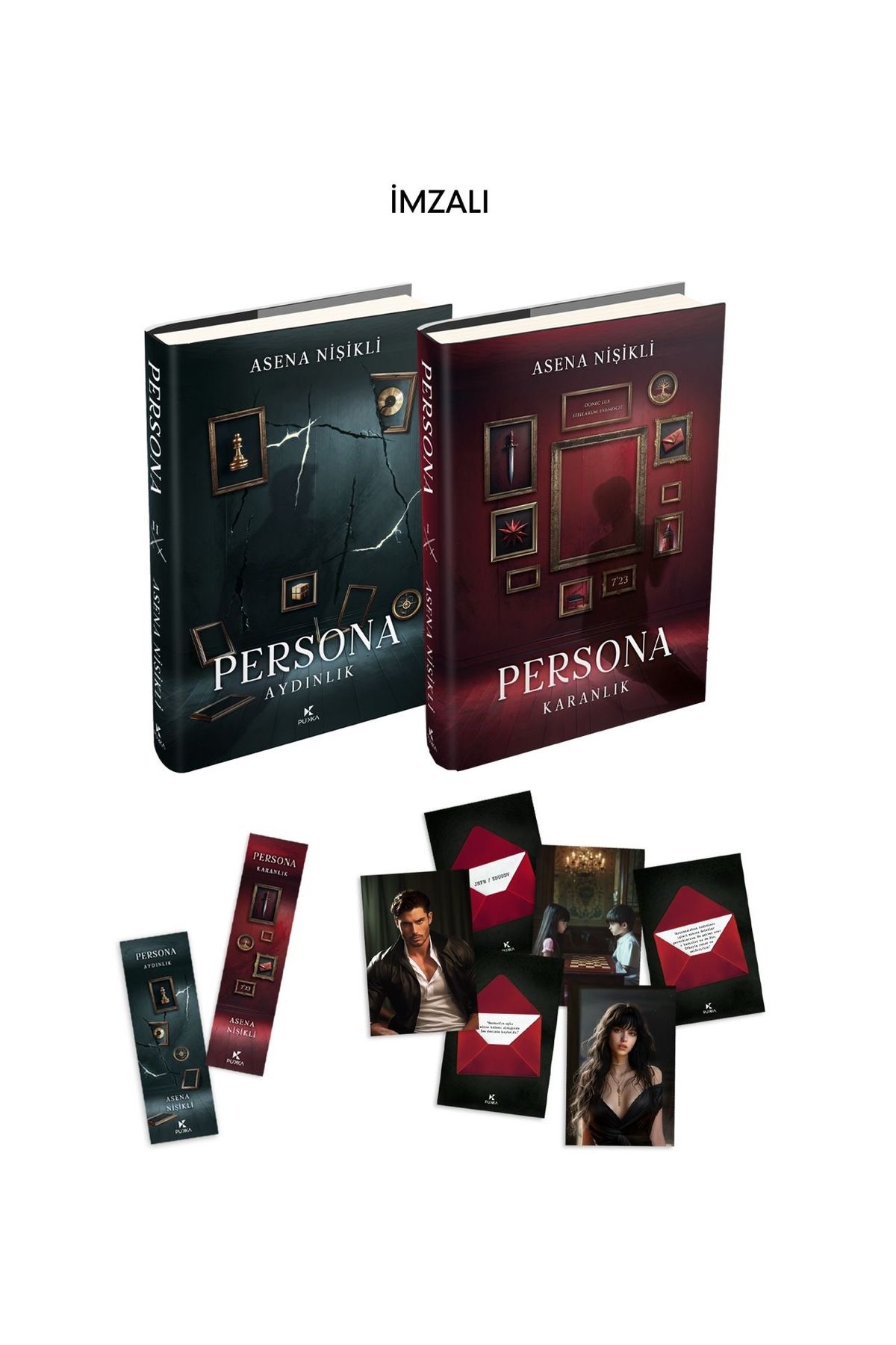 Pukka yayınları İMZALI PERSONA 1-2 CİLTLİ SET—ASENA NİŞİKLİ