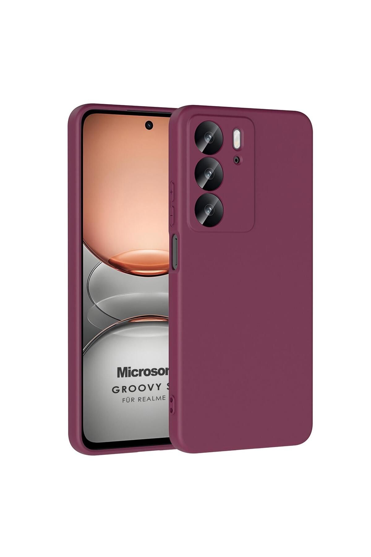 Microsonic Realme C75 Kılıf Groovy Soft Mor
