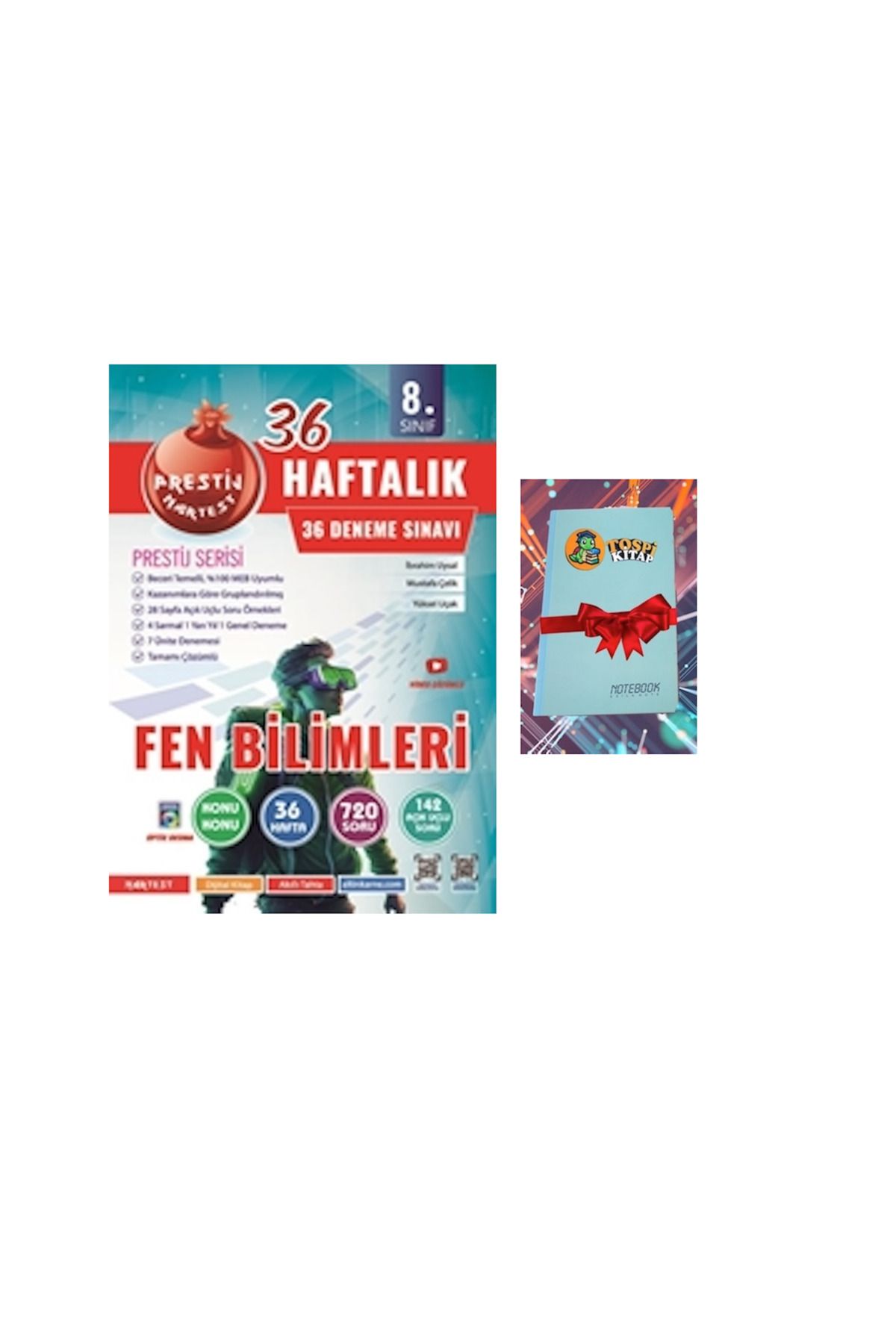 Nartest Yayınları 8. Sınıf Haftalık FEN BİLİMLERİ Denemeleri ( NOT DEFTERİ HEDİYE)