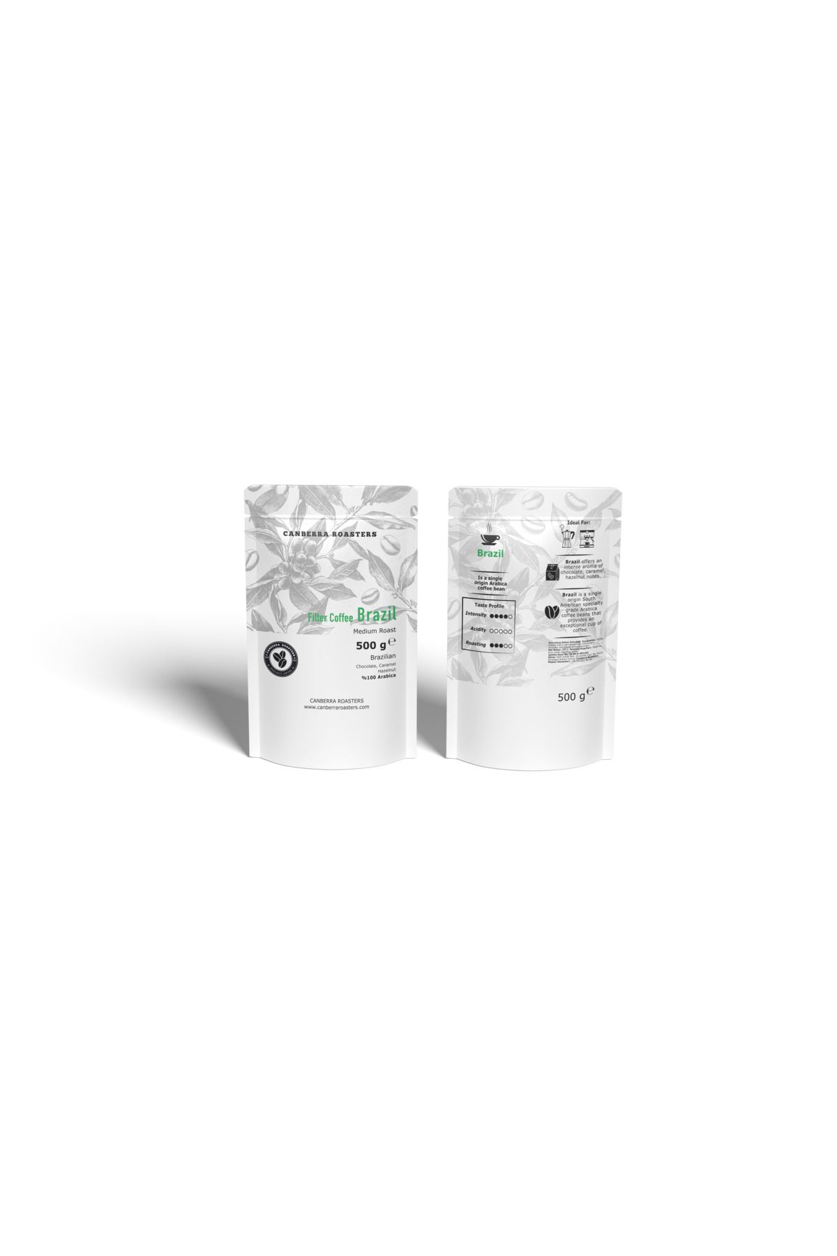 Canberra Roasters Canberra Brazil Medium Roast – Öğütülmüş Filtre Kahve 500 gr
