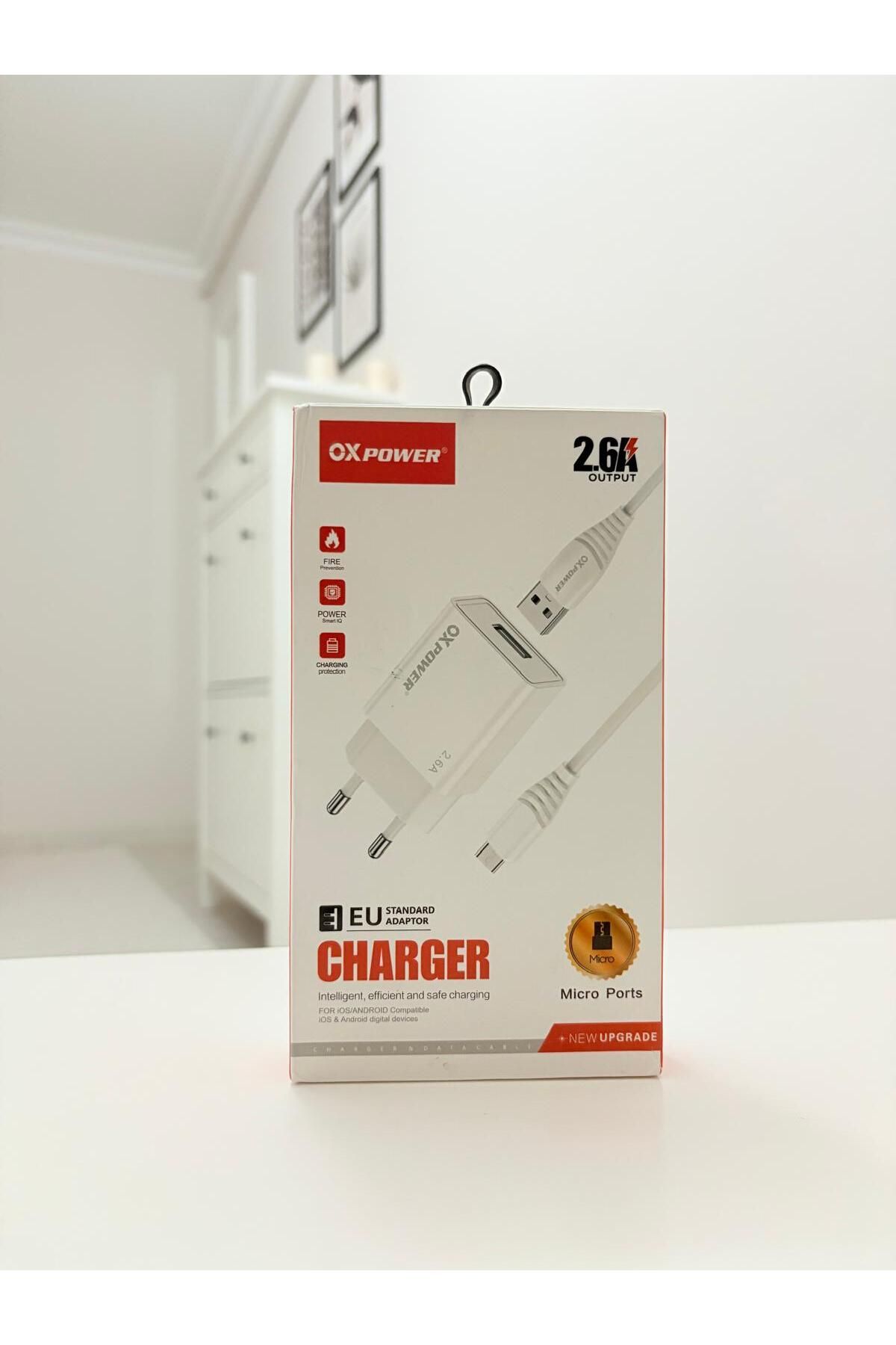 Store Oxpower Şarj Aleti 2.6 Amper Micro Uç Hızlı Fast Charger Birinci Kalite Hızlı Şarj