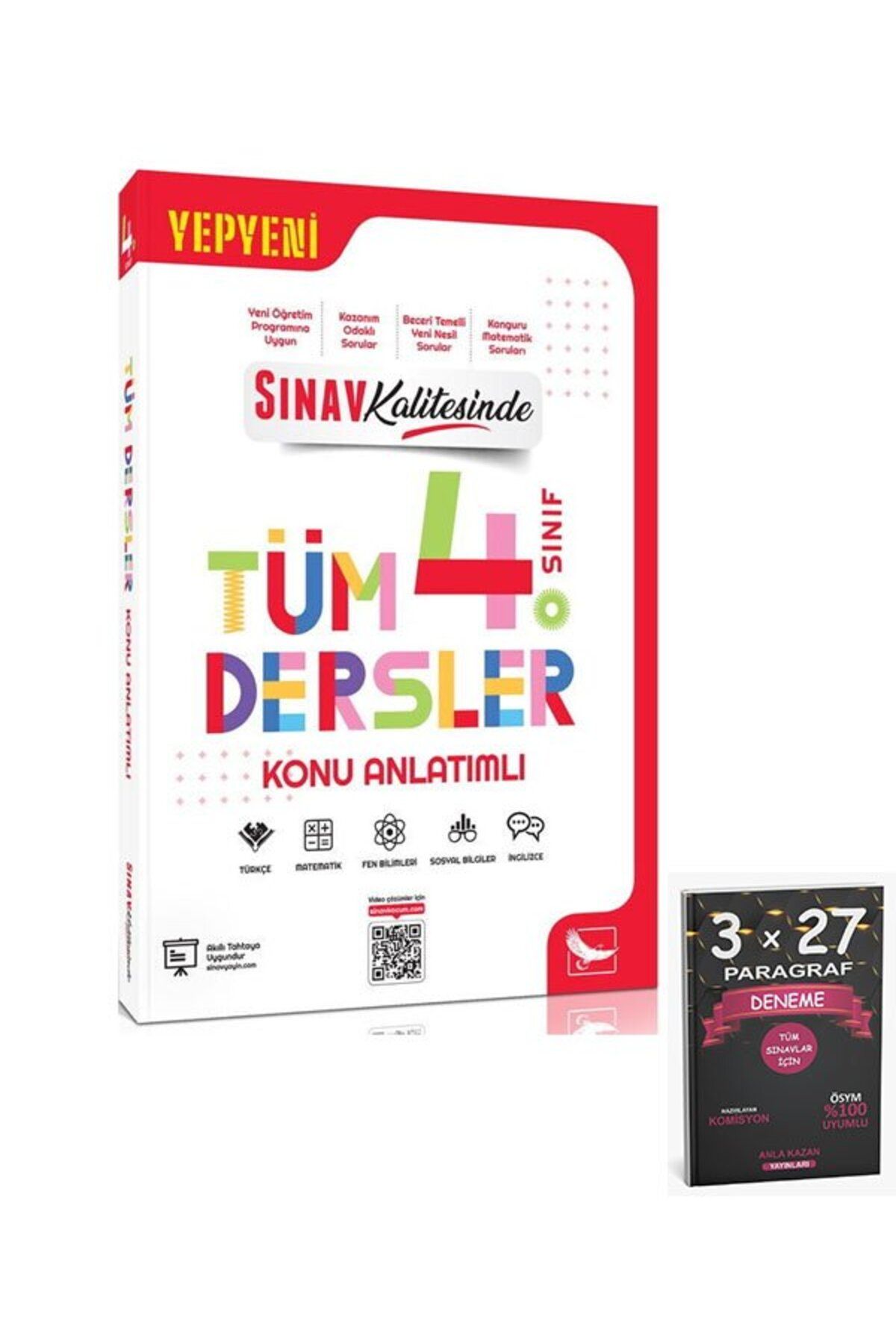 Anla Kazan Yayınları Sınav Yayınları Sınav Kalitesinde 4. Sınıf Tüm Dersler Konu Anlatımlı+AnlaKAzan Paragraf