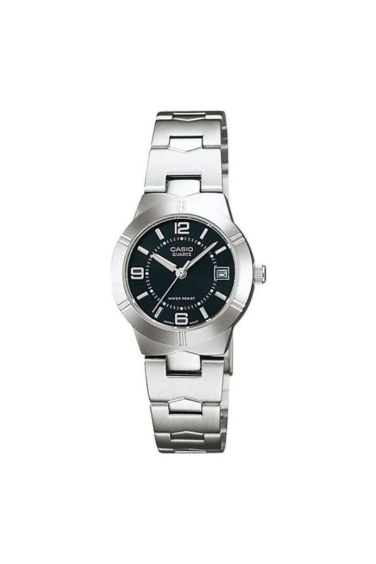 Casio-ساعة كاسيو النسائية التناظرية ذات الميناء الأسود - LTP-1241D-1ADF 1