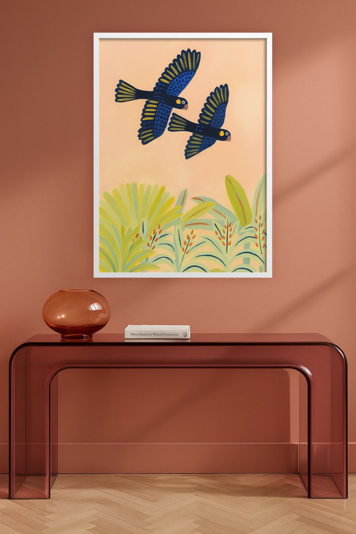 HOMEPACK Tekli Ahşap Çerçeveli Tablo Tek Parça Poster Tablo TKKARINA-25