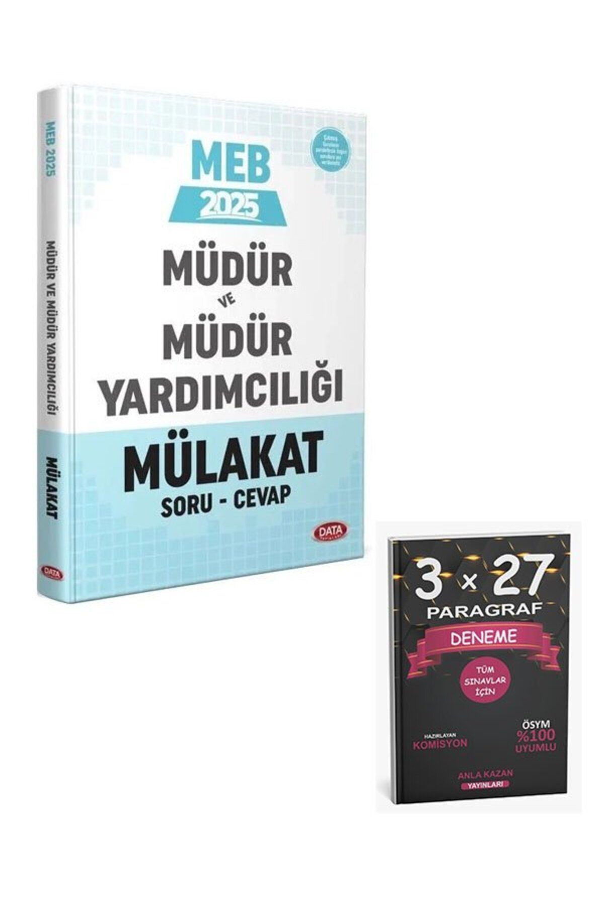 Anla Kazan Yayınları Data 2025 GYS MEB Müdür ve Yardımcılığı Mülakat Soru Cevap Kitabı