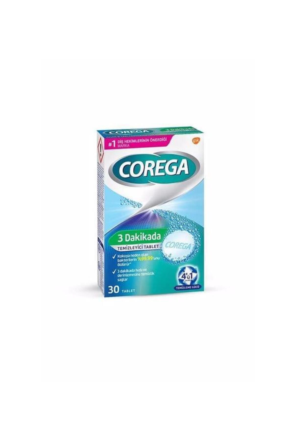 Corega 3 Dakikada Temizleyici 30 Tablet