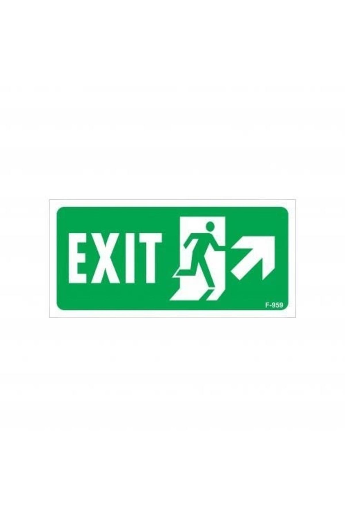 minaydan-Exit Right Up Warning Sign 17.5x25 CODE: 959 1